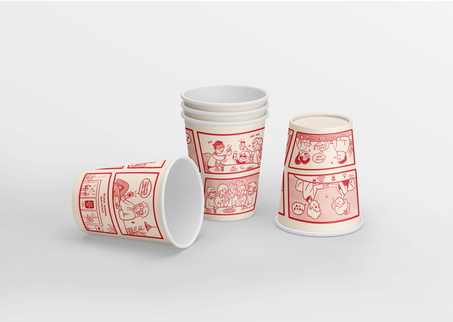 Coffee cup design for restaurant — Изображение №12 — Брендинг, Иллюстрация на Dprofile