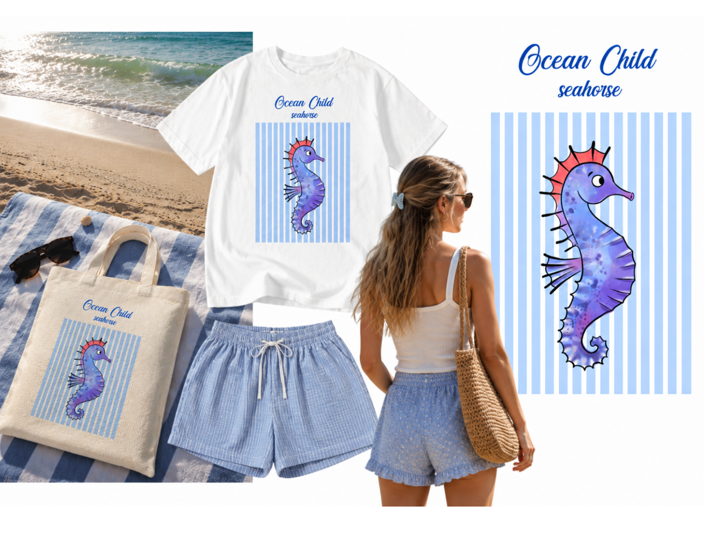 Summer Ocean Prints for T-Shirts — Ozon Ballon × TVOE — Изображение №9 — Иллюстрация, Графика на Dprofile
