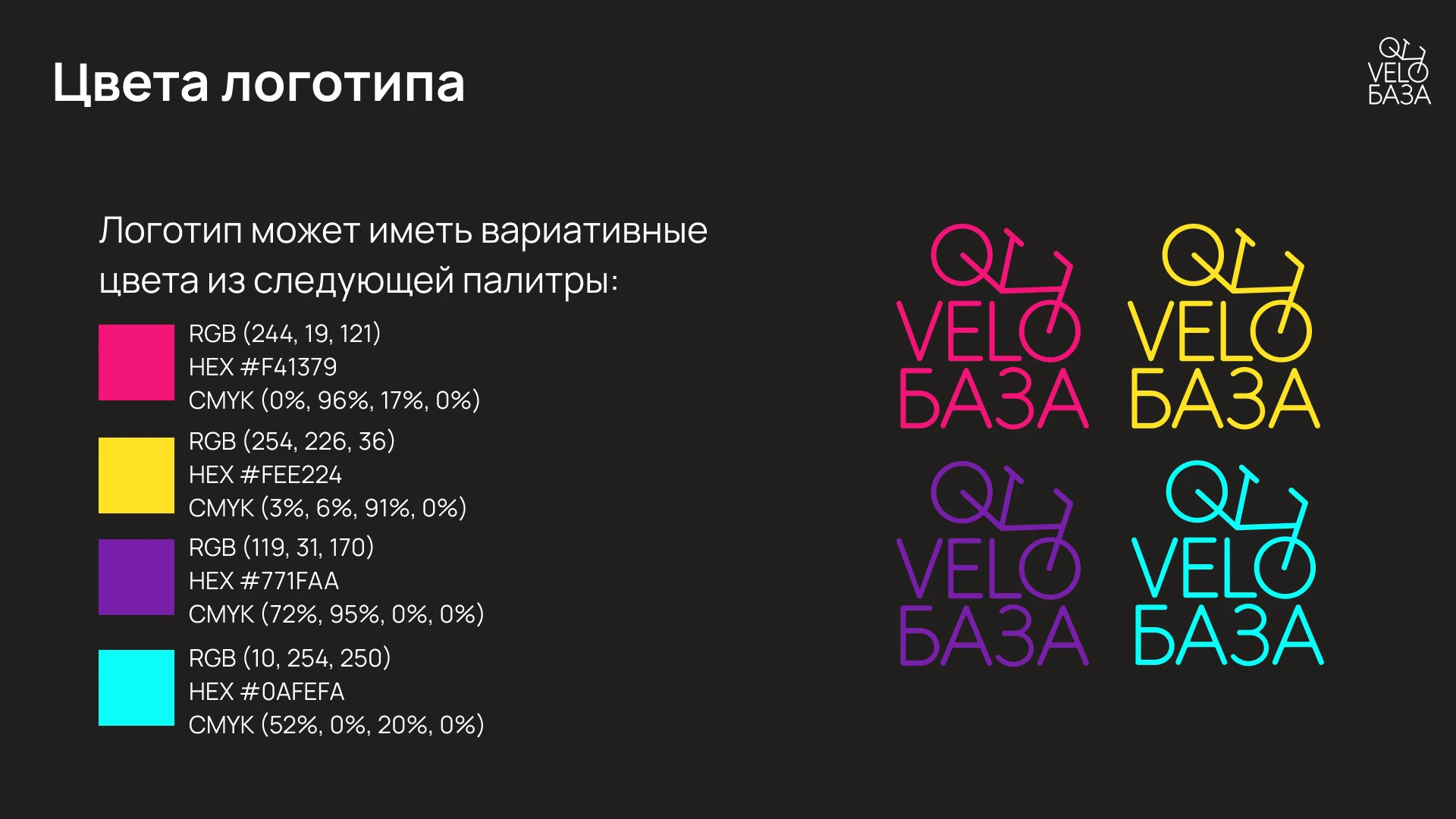 Разработка брендинга для "VeloБаза" — Изображение №13 — Брендинг на Dprofile