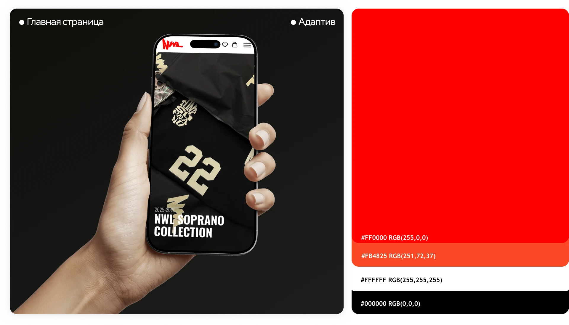 Разработка интернет-магазина для бренда "NWL" — Изображение №2 — Интерфейсы, Брендинг на Dprofile