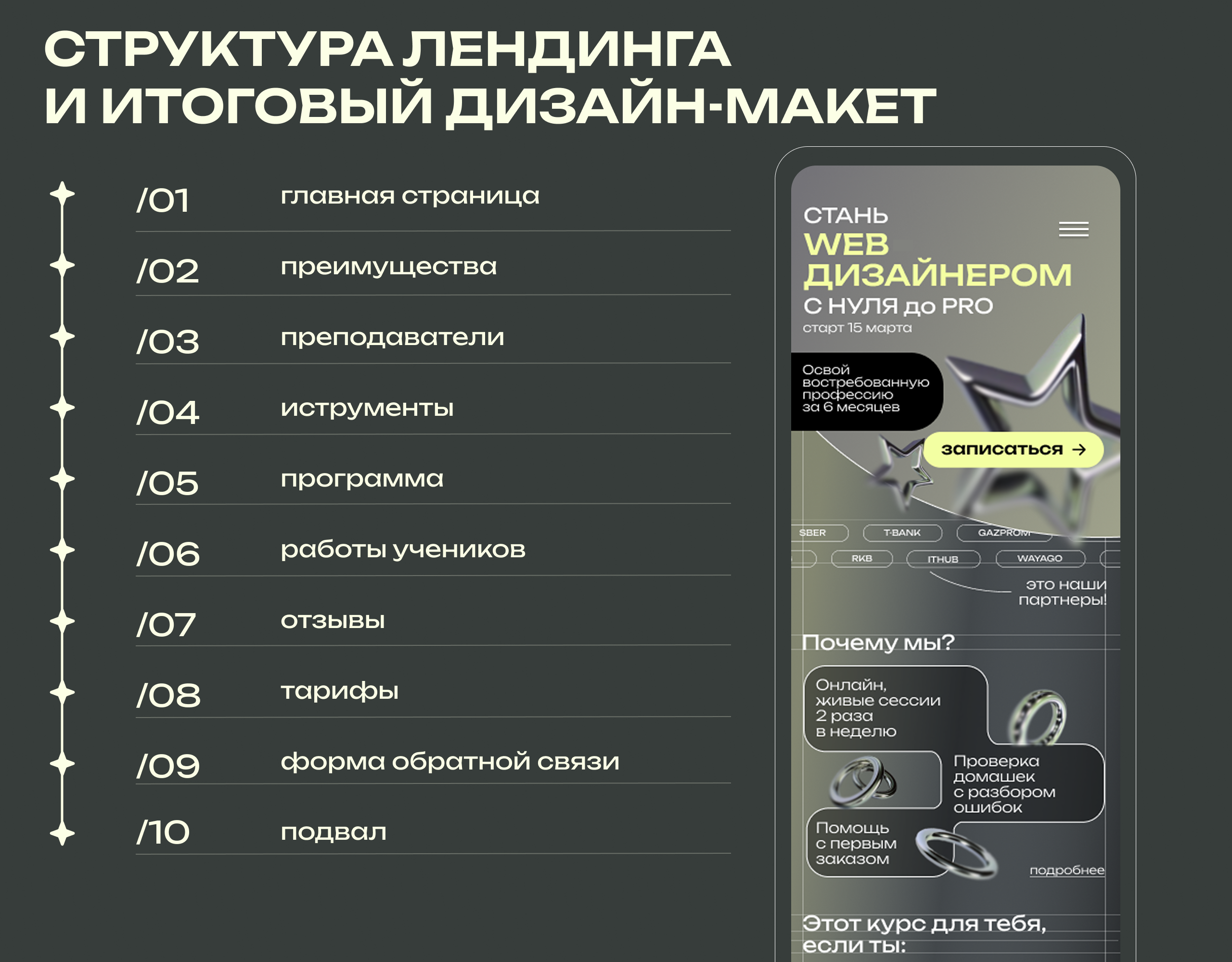Разработка лендинга для курсов — Изображение №9 — Интерфейсы на Dprofile