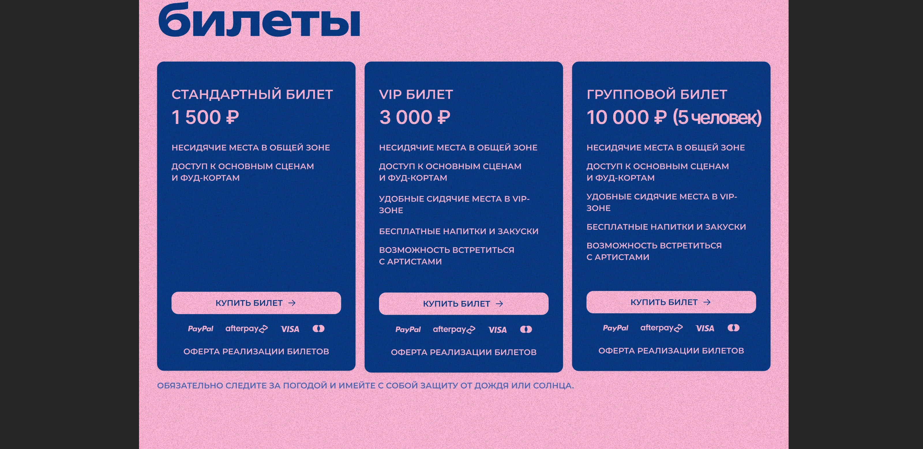 Лендинг музыкального фестиваля/ веб-дизайн / ux/ui — Изображение №8 — Интерфейсы на Dprofile