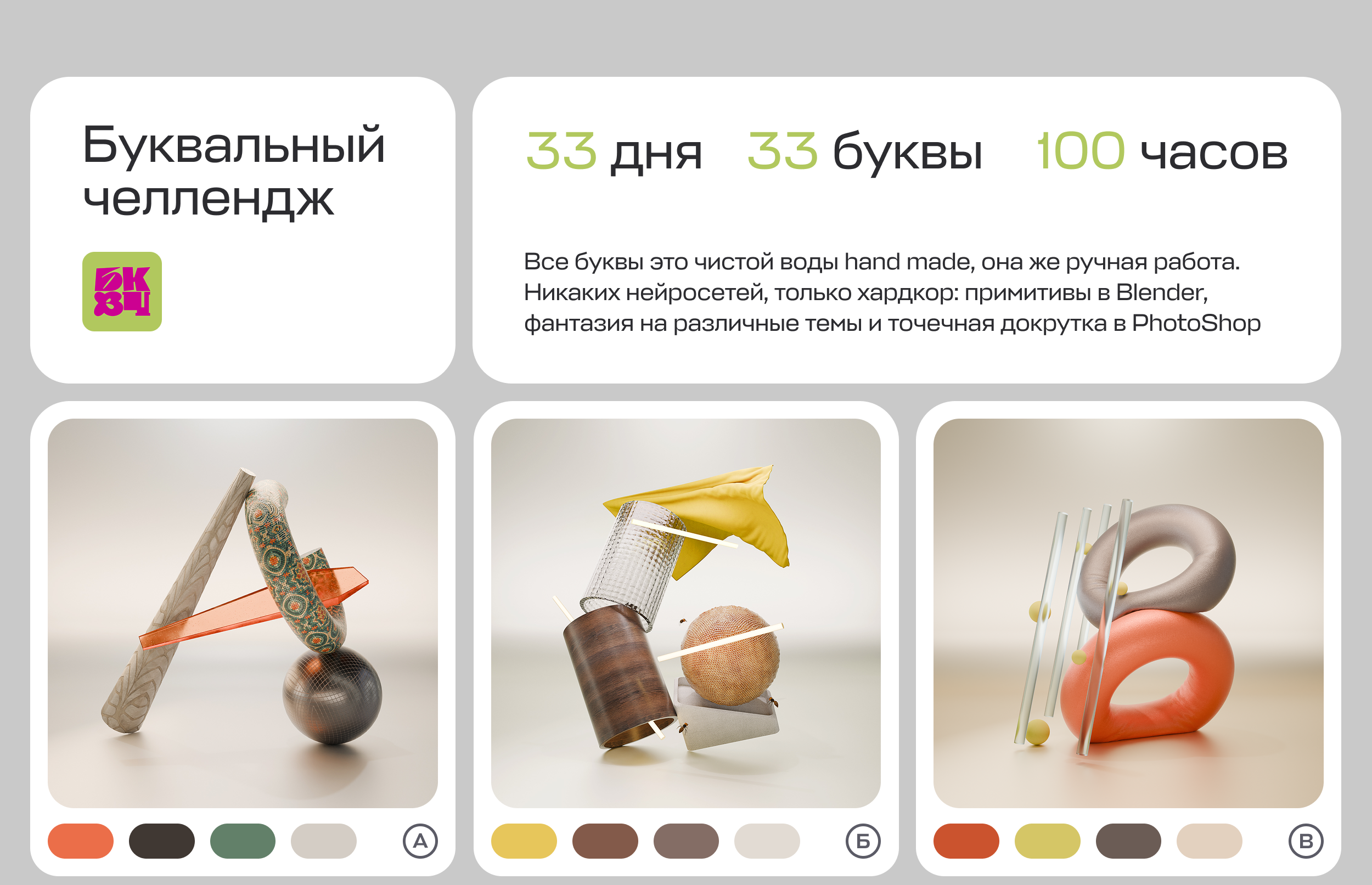 Буквальный челлендж | 2025 — Изображение №1 — Иллюстрация, 3D на Dprofile