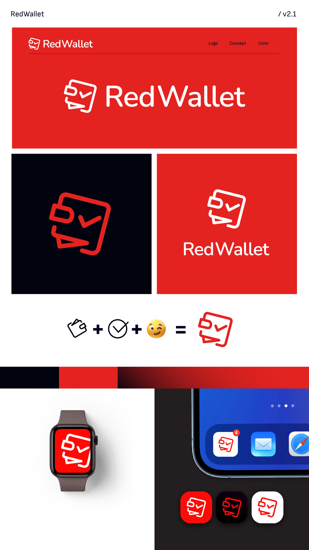 RedWallet / Красный Кошелек/ Айдентика — Изображение №3 — Интерфейсы, Брендинг на Dprofile