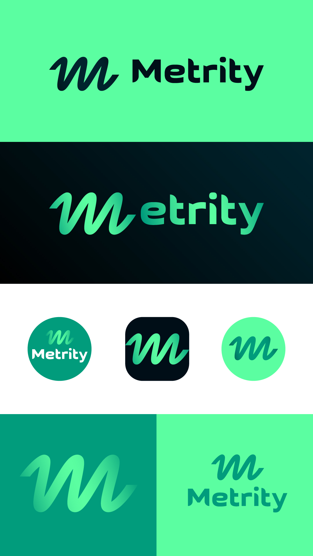 METRITY. Варианты логотипов для платформы автоматической оц… — Изображение №14 — Брендинг на Dprofile