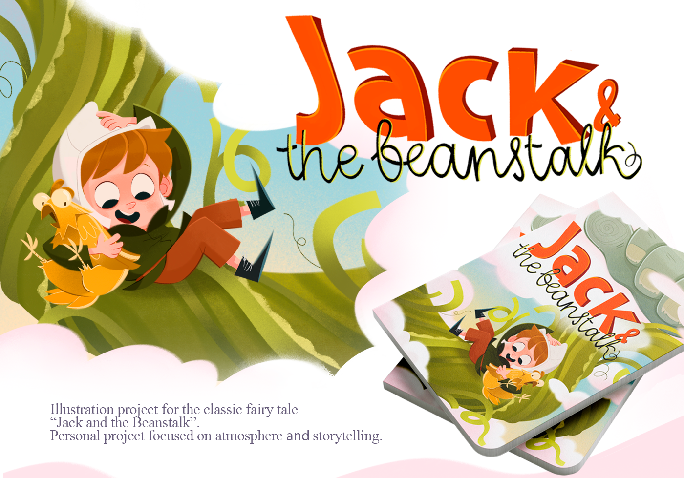 Jack & the beanstalk | Children's book illustrations — Изображение №1 — Иллюстрация на Dprofile
