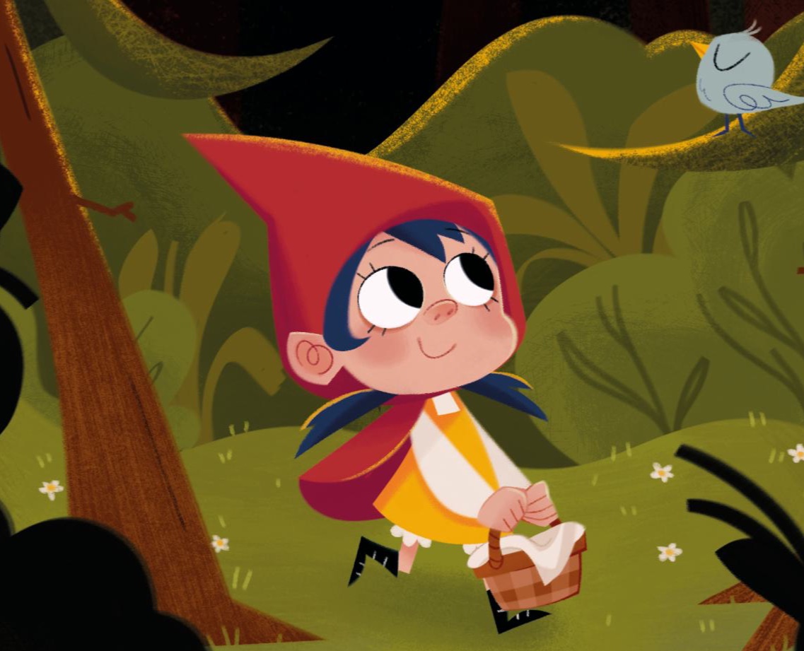 Обложка «Red Riding Hood» | детская иллюстрация на Dprofile
