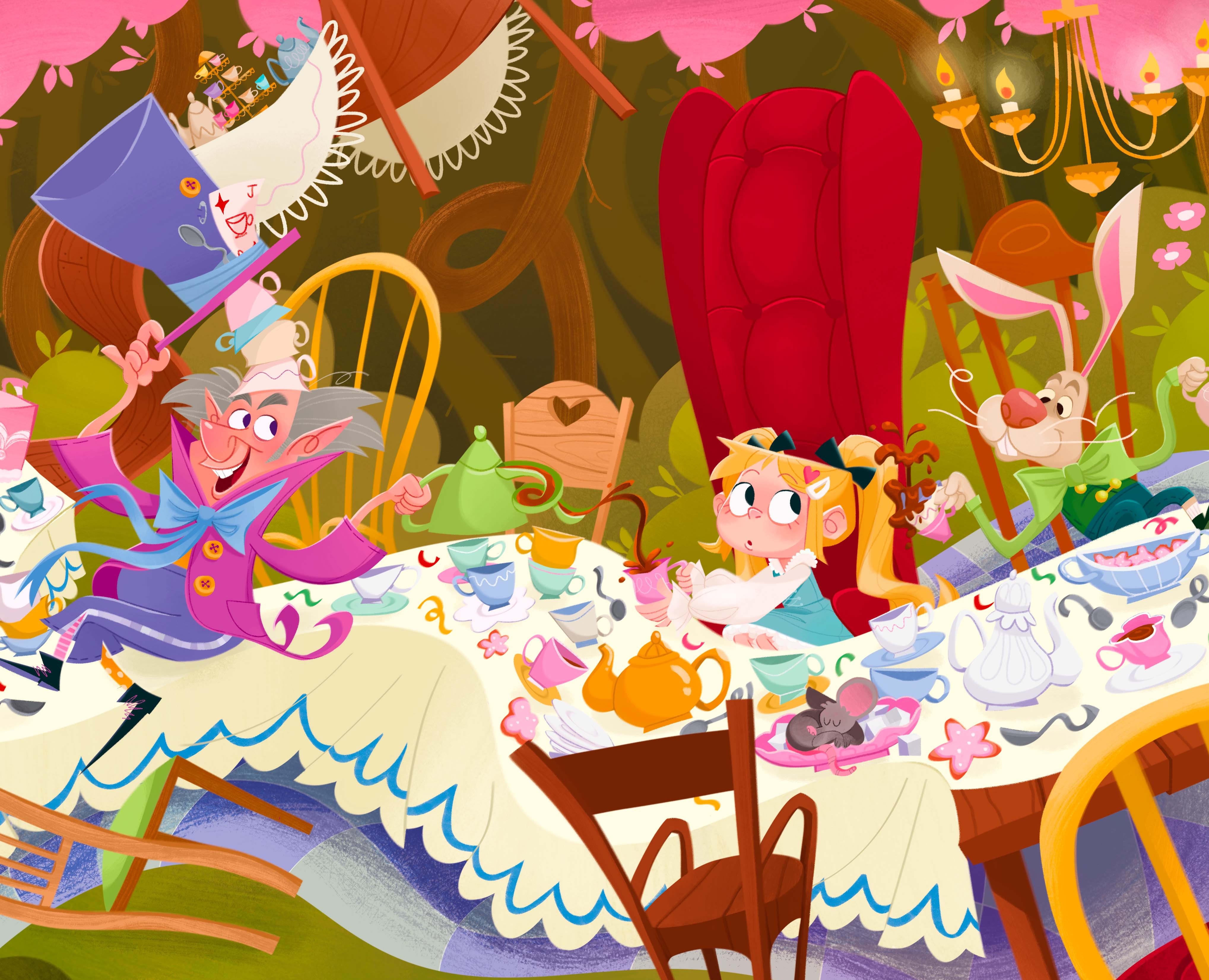 Children's book illustration|Alice in Wonderland на Dprofile