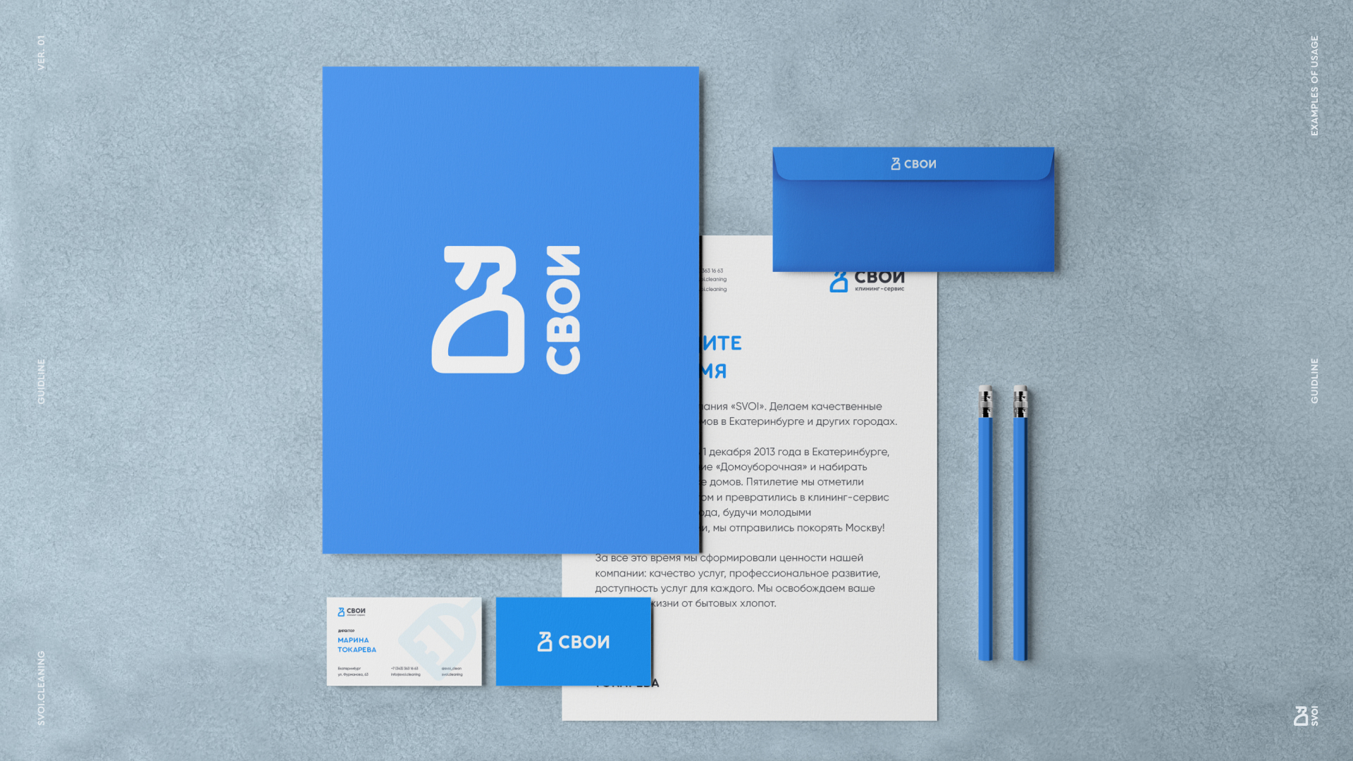 Клининг-сервис «СВОИ» — Изображение №3 — Брендинг на Dprofile