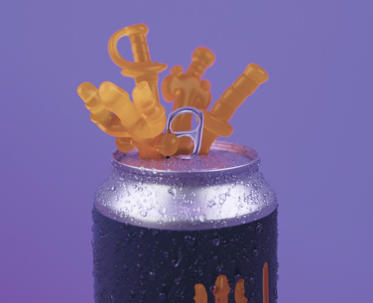 Упаковка пива DOLPHINWOLF Liquid Swords — Брендинг, 3D на Dprofile