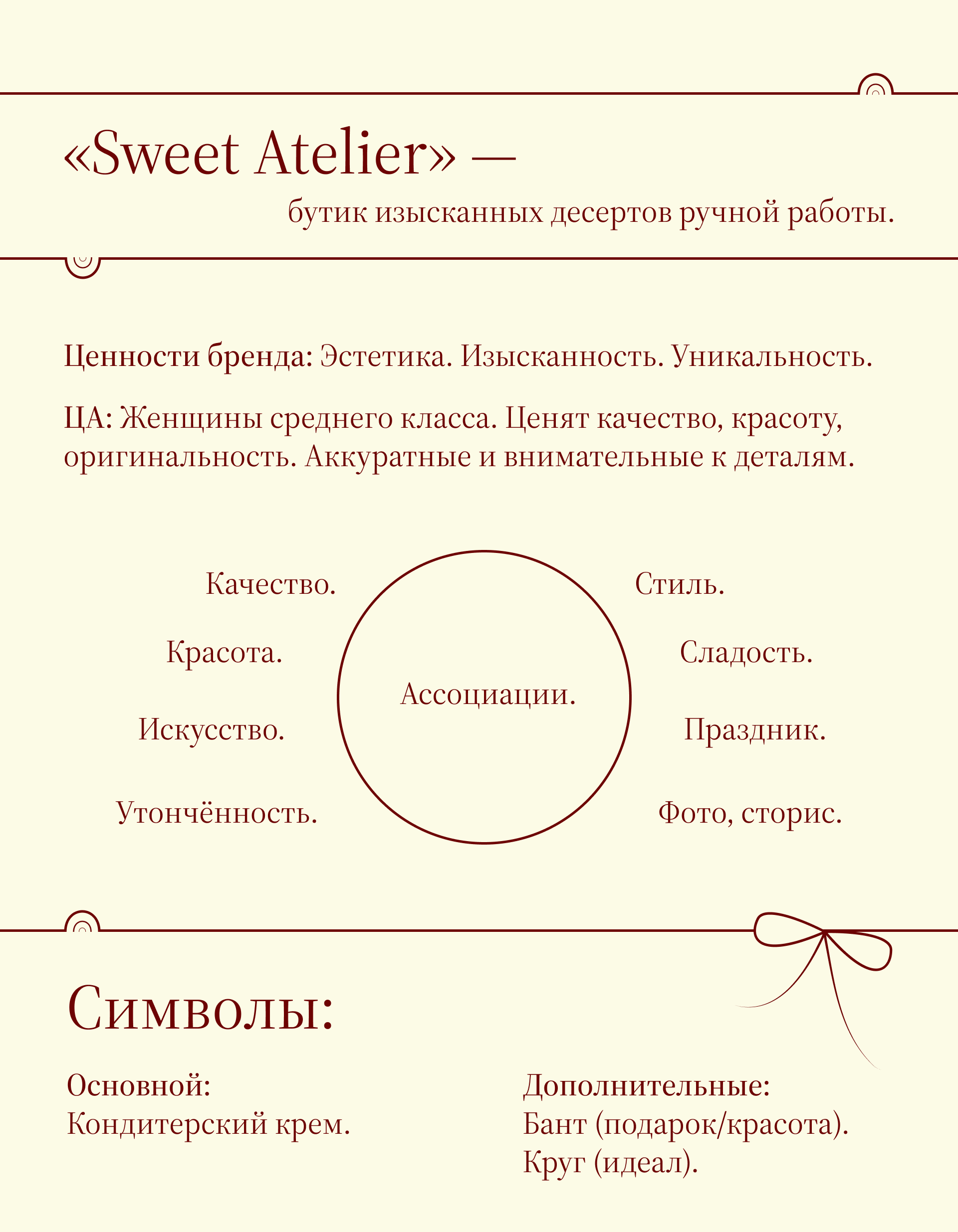 Sweet Atelier - бутик десертов||Айдентика — Изображение №2 — Брендинг на Dprofile