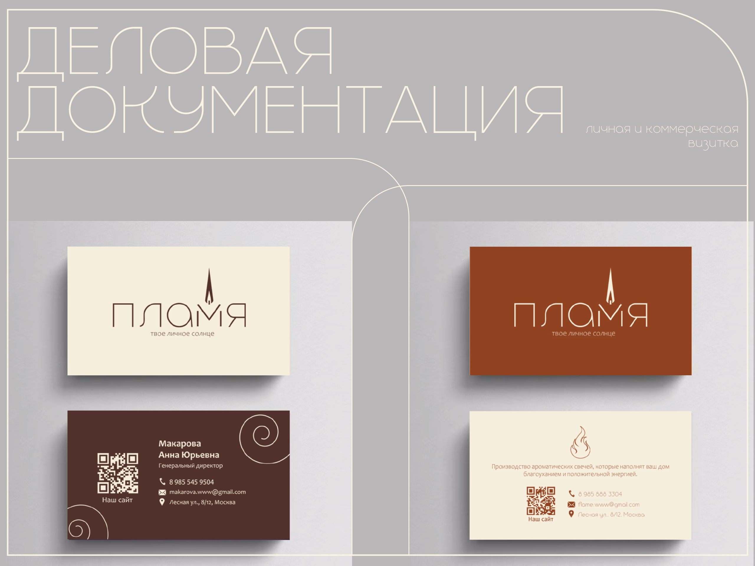 Фирменный стиль компании "Пламя" — Изображение №6 — Брендинг, Графика на Dprofile