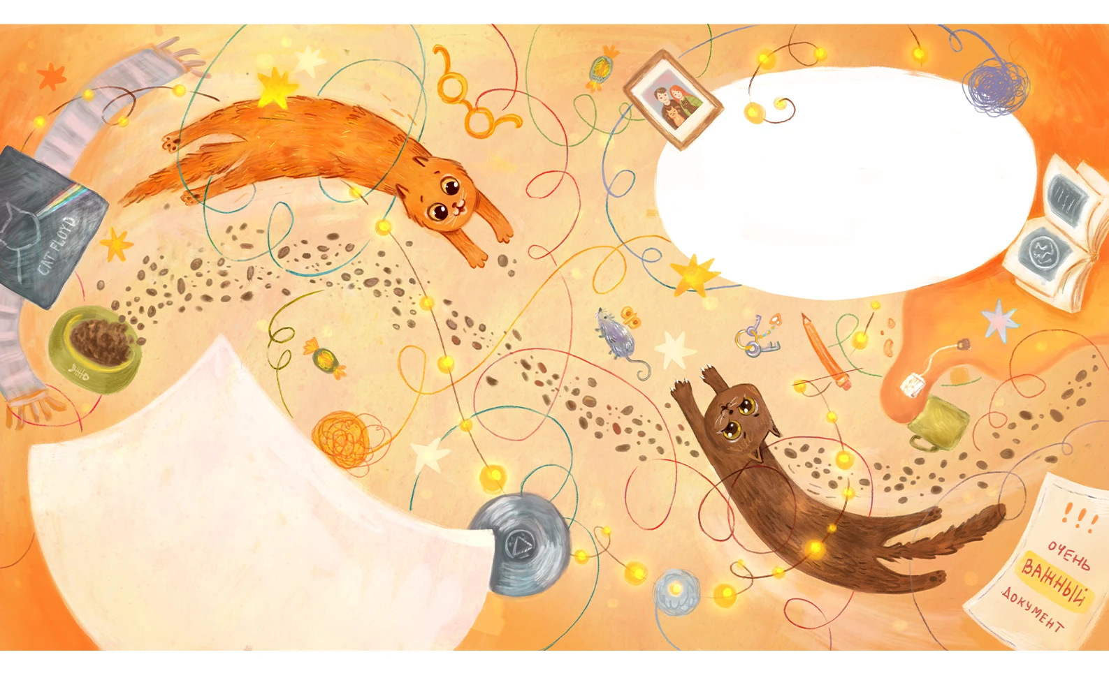 Проект иллюстраций к детской книге о приключениях  котов. — Изображение №19 — Иллюстрация на Dprofile