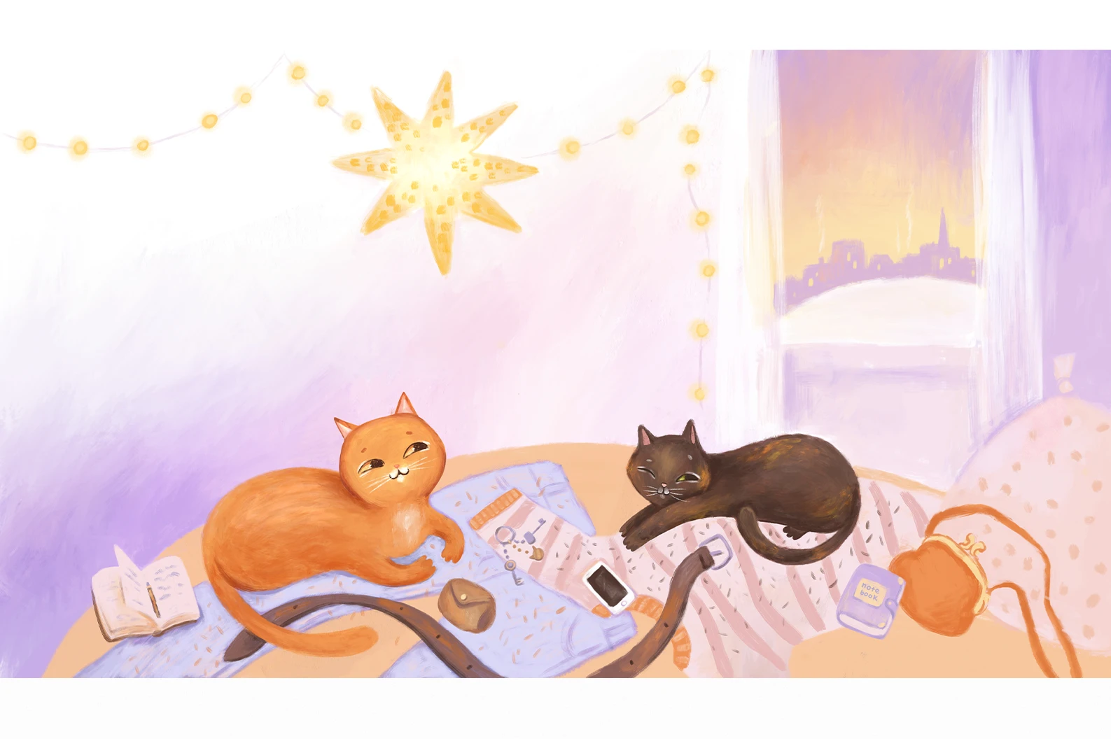 Проект иллюстраций к детской книге о приключениях  котов. — Изображение №17 — Иллюстрация на Dprofile