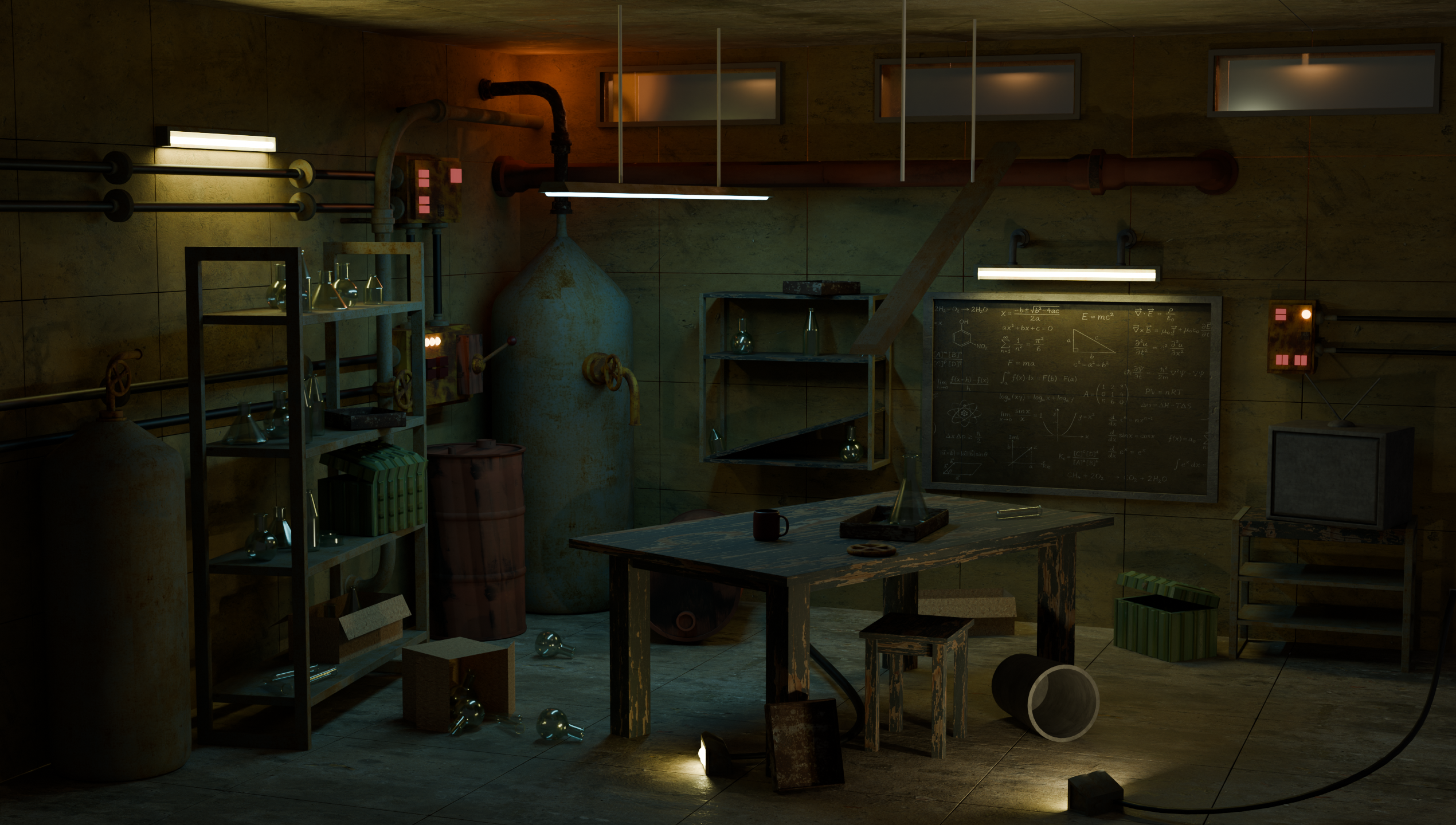 Underground Laboratory — Изображение №3 — Иллюстрация, 3D на Dprofile