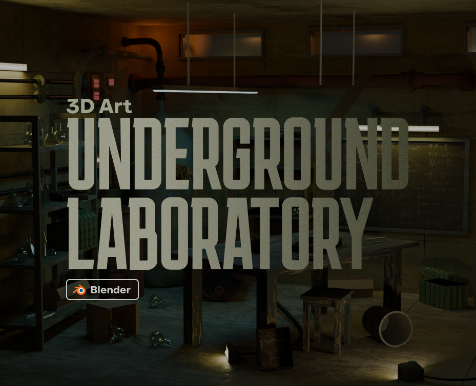Underground Laboratory — Иллюстрация, 3D на Dprofile