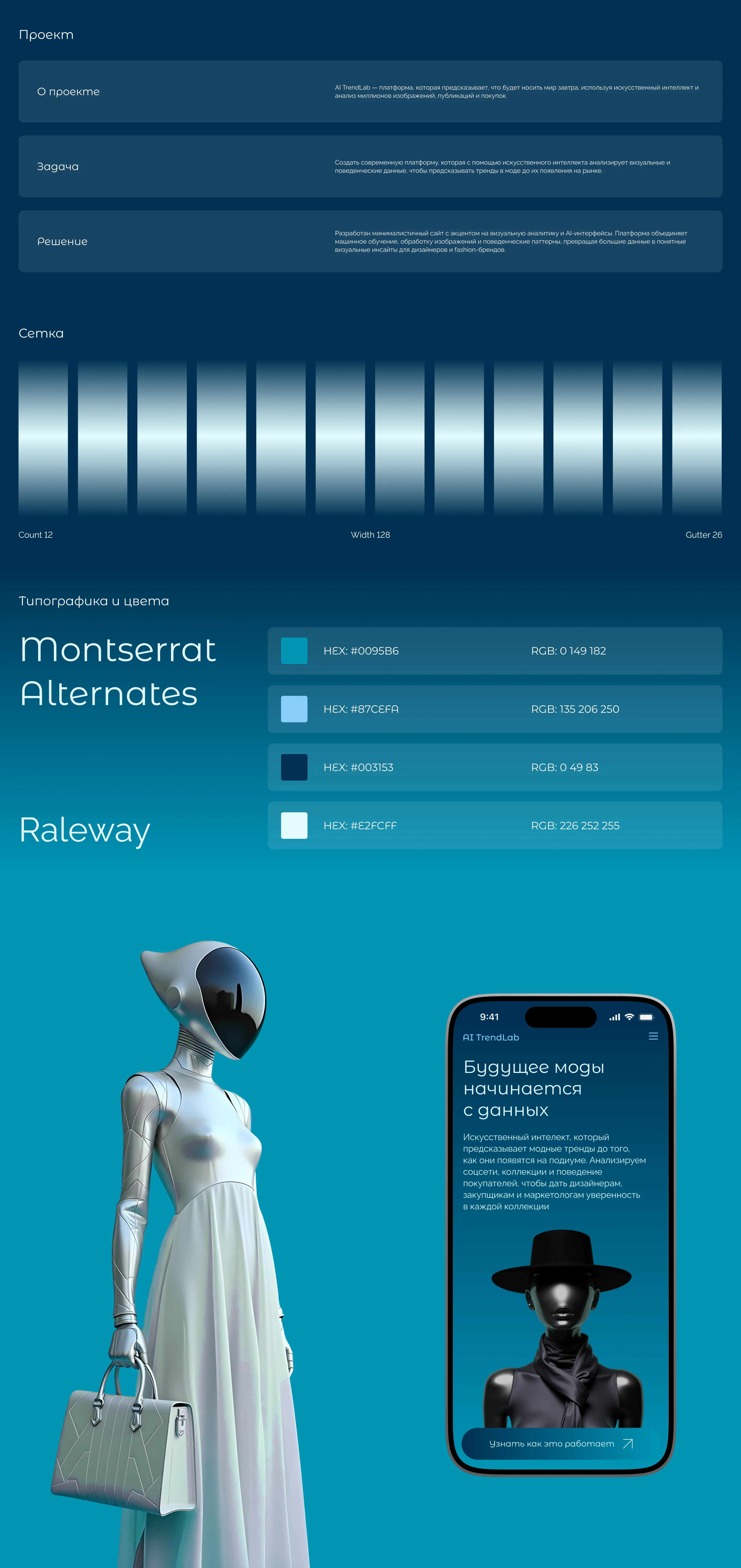 AI TrendLab | Landing page — Изображение №1 — Интерфейсы, Анимация на Dprofile