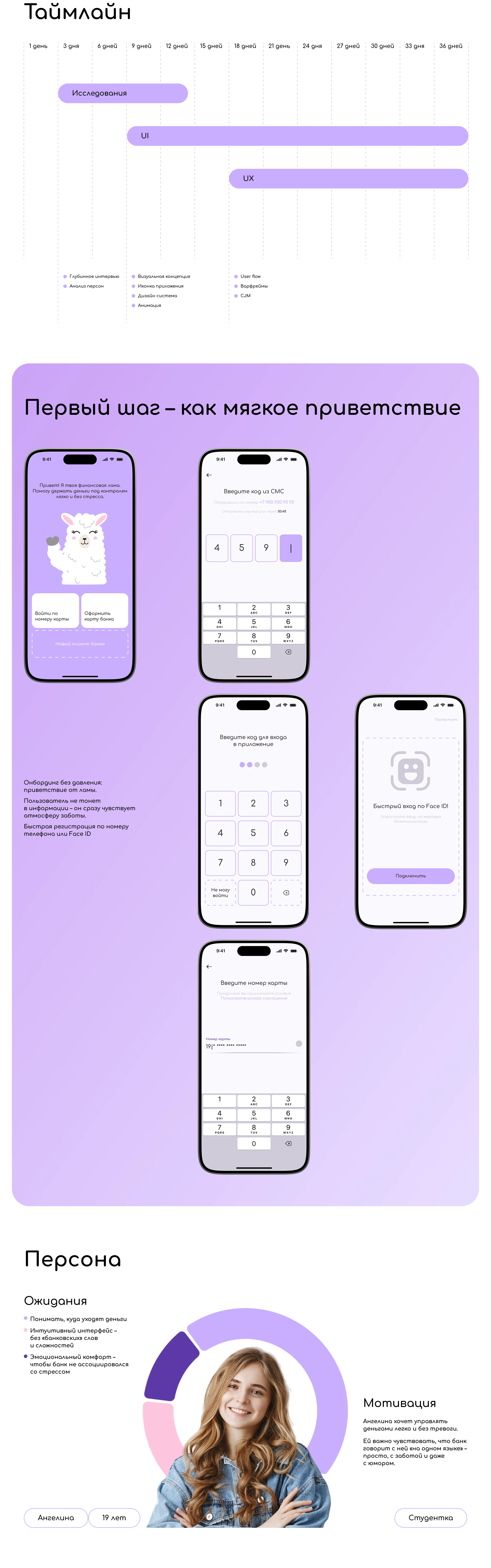 Lama bank | Mobile app — Изображение №2 — Интерфейсы, Анимация на Dprofile