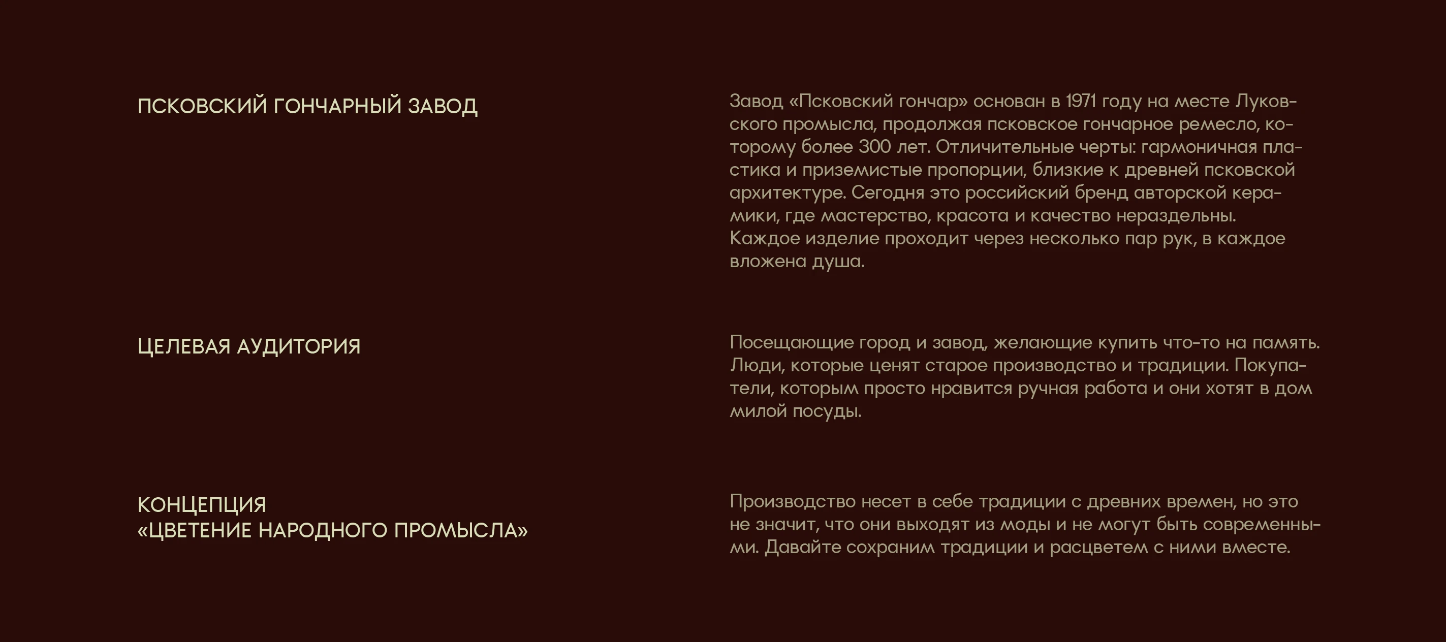 Псковский гончарный завод — Изображение №1 — Брендинг на Dprofile