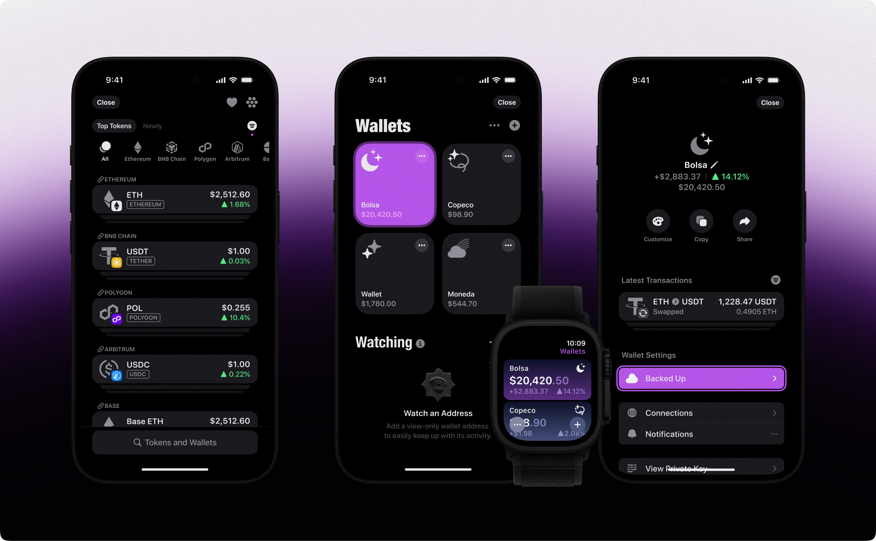 Cholla© Crypto Wallet ✦ — Изображение №13 — Интерфейсы на Dprofile