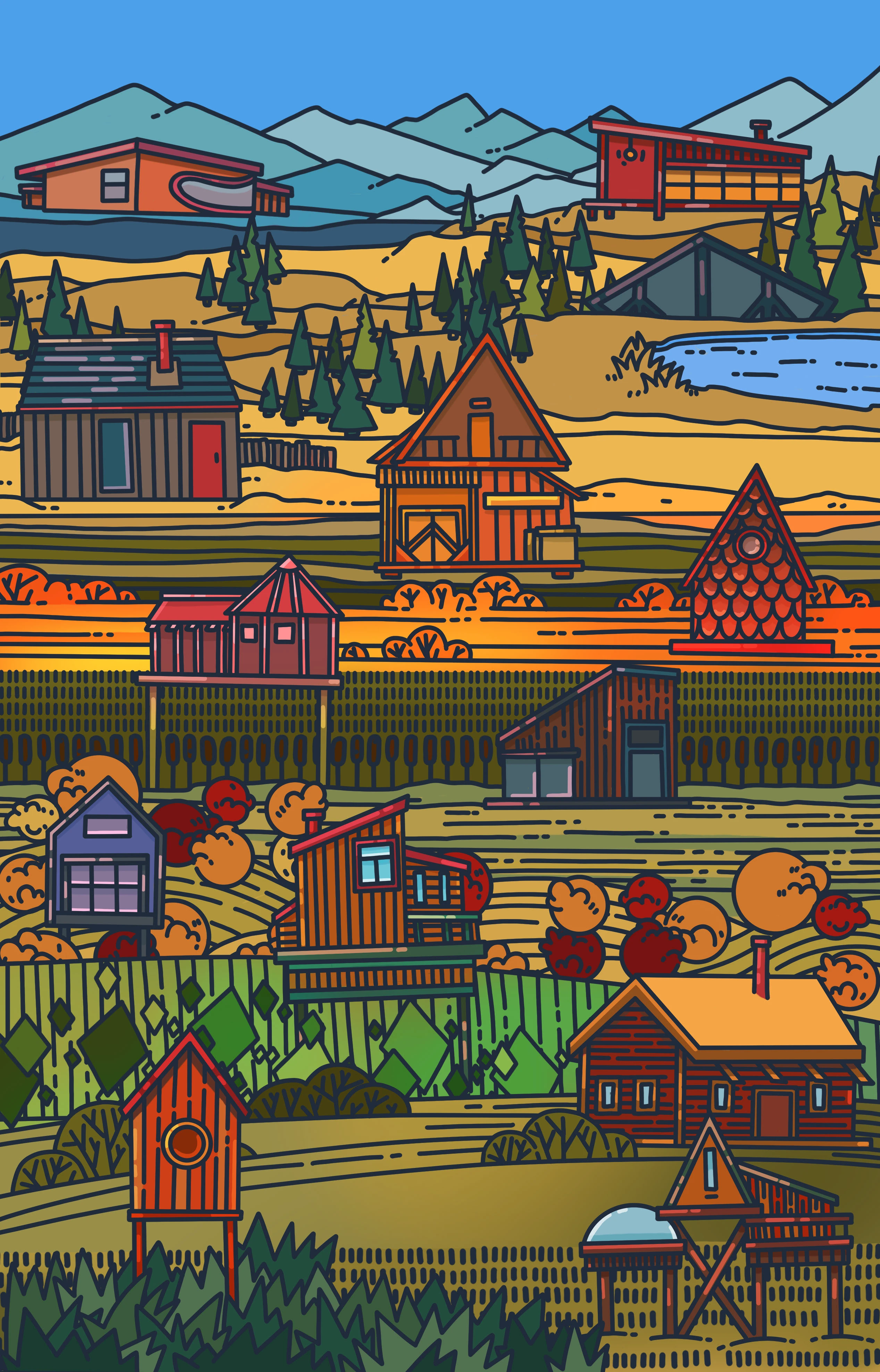 Иллюстрации для виртуальной галереи — Изображение №19 — Брендинг, Иллюстрация на Dprofile