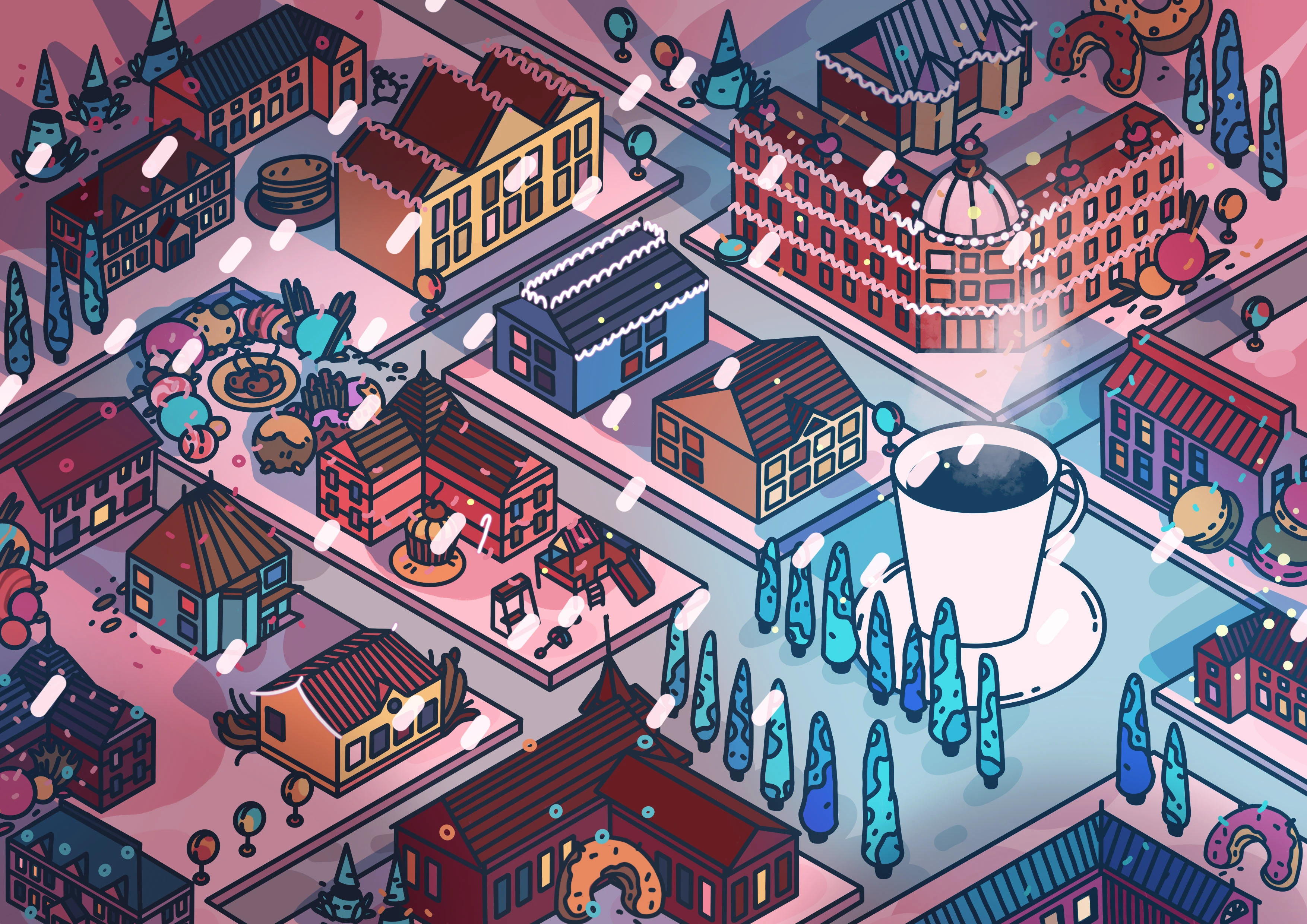 Иллюстрации для меню кофейни — Изображение №4 — Иллюстрация, Графика на Dprofile