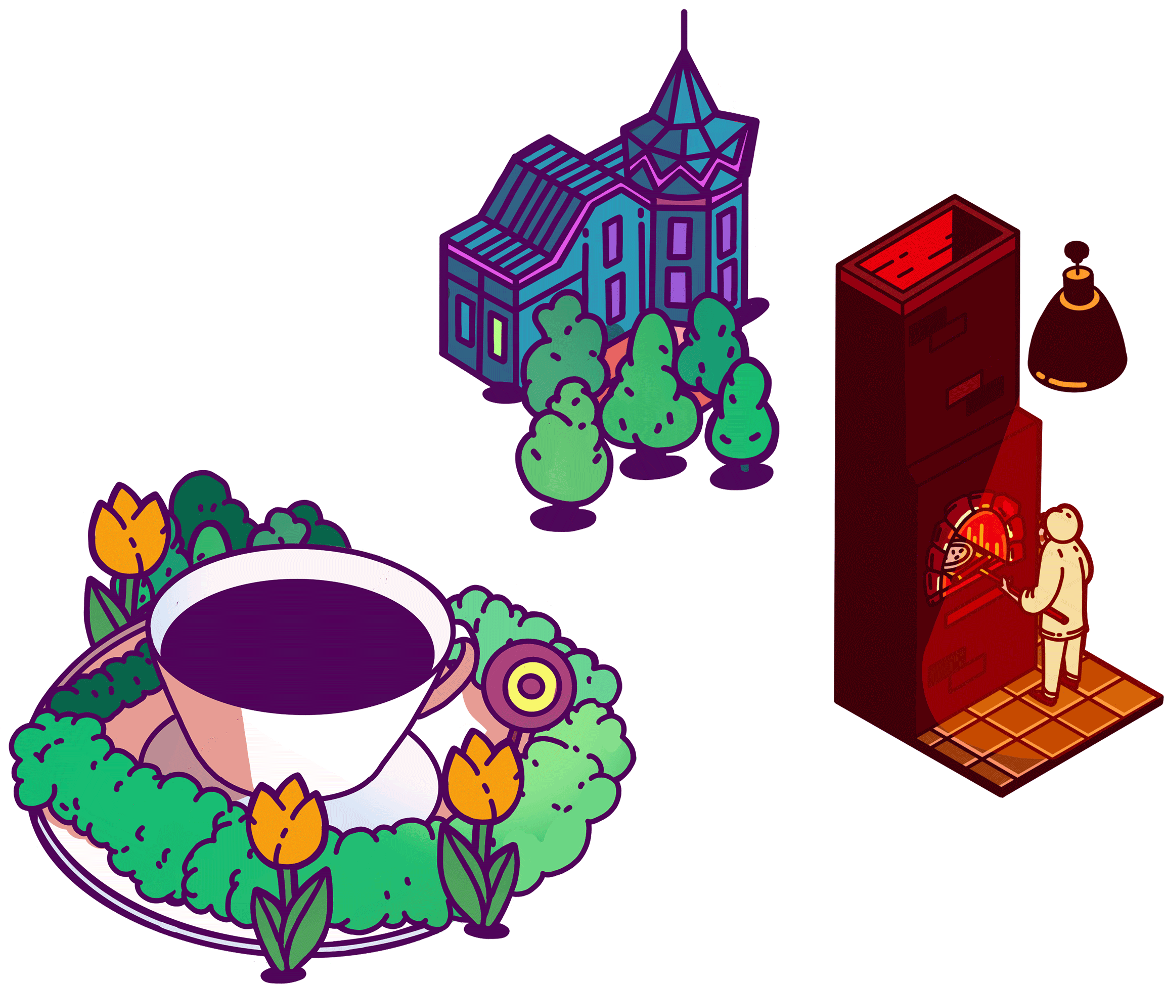 Иллюстрации для меню кофейни — Изображение №3 — Иллюстрация, Графика на Dprofile