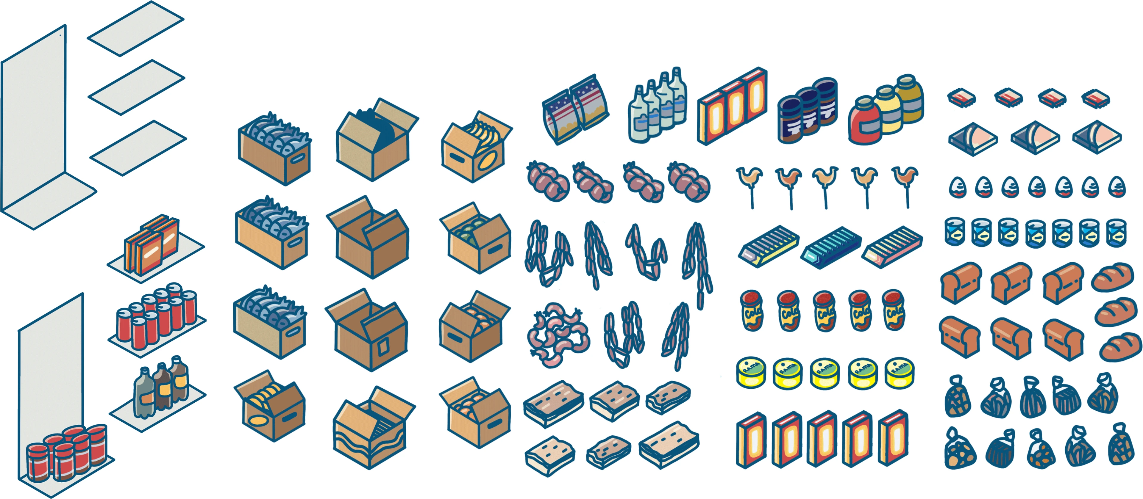 Румбокс: набор стикеров для ларька — Изображение №7 — Иллюстрация, Графика на Dprofile