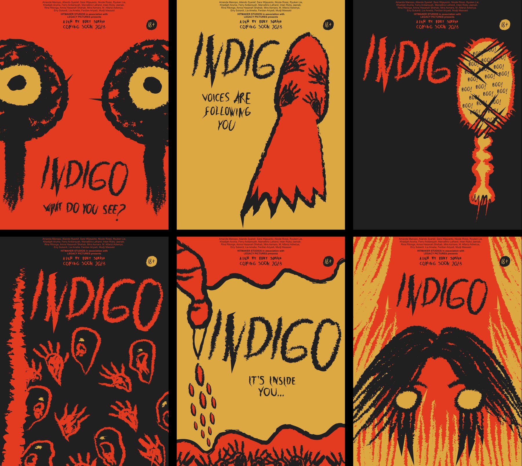HSE x ITS: Indigo. Киноплакаты — Изображение №1 — Иллюстрация, Графика на Dprofile