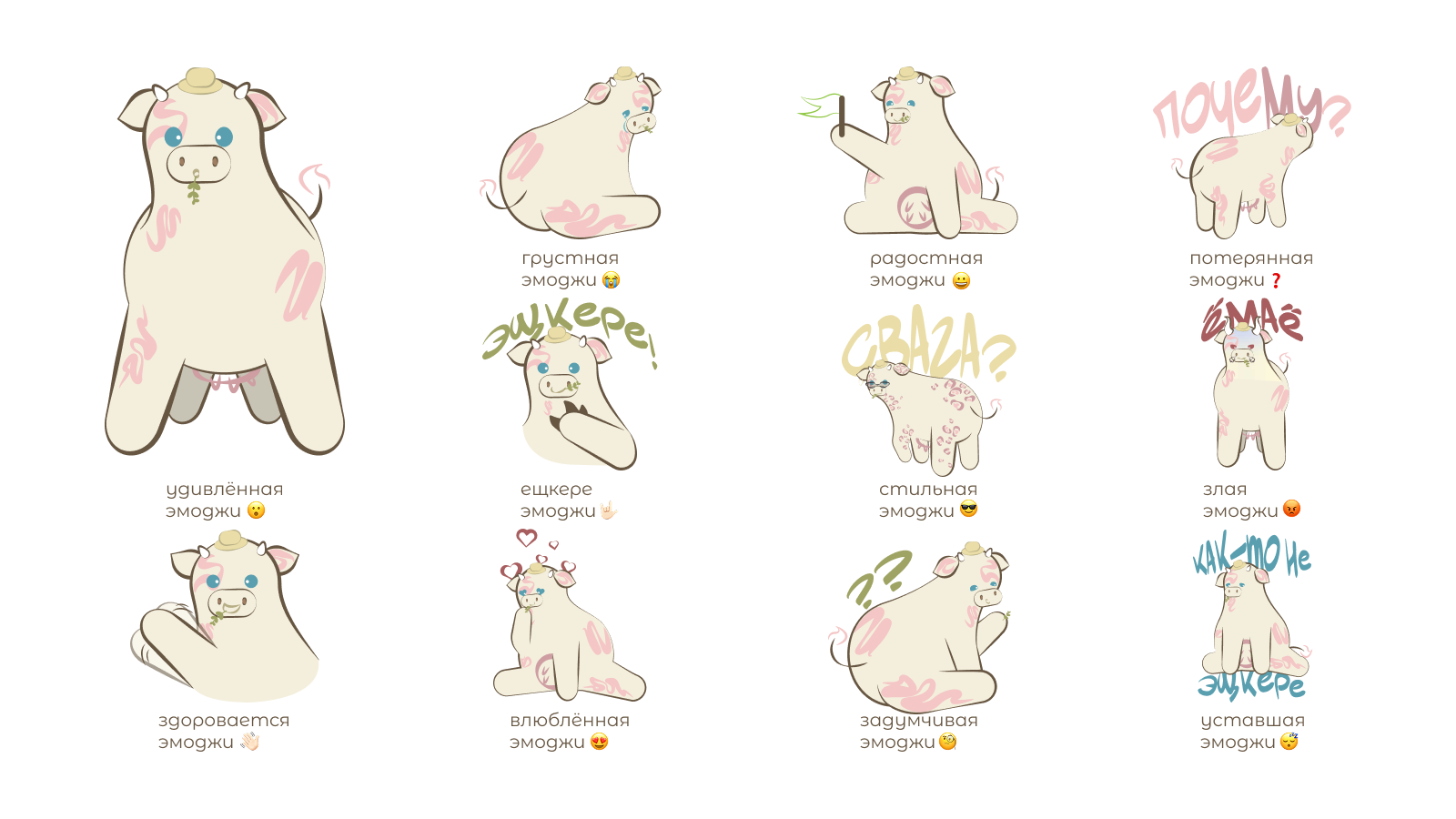 Стикеры для телеграма — Изображение №2 — Иллюстрация на Dprofile