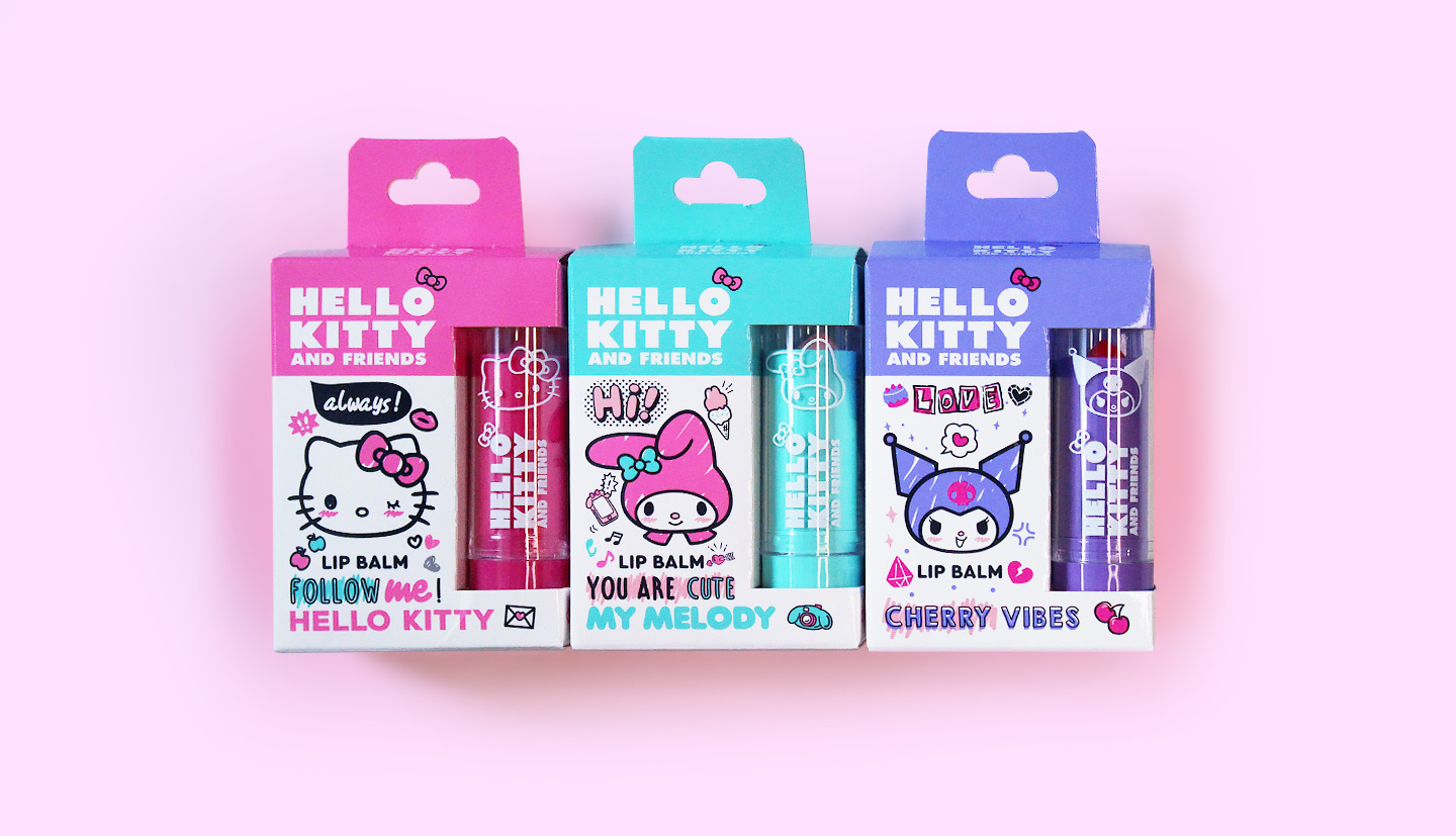 Дизайн бальзамы для губ HELLO KITTY AND FRIENDS — Изображение №1 — Брендинг, Маркетинг на Dprofile