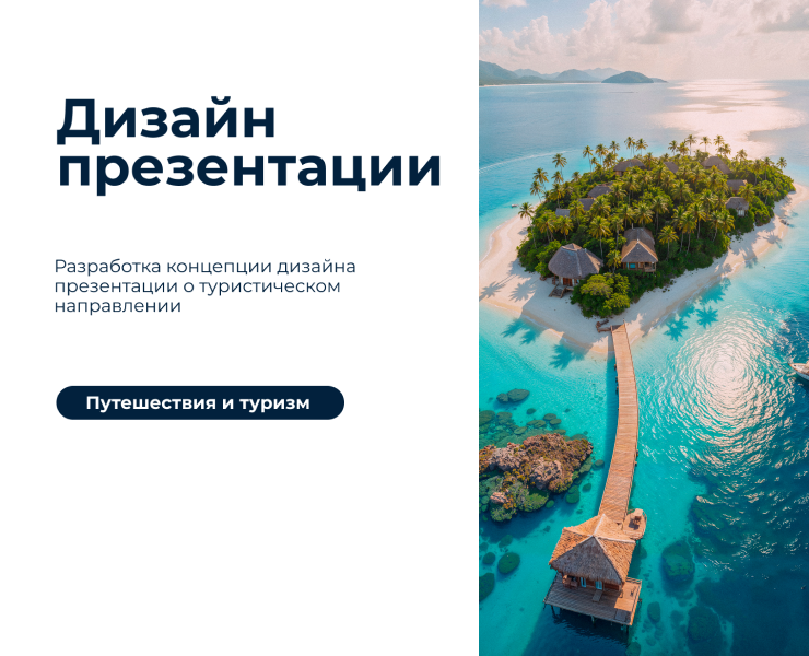 Дизайн презентации | Минимализм | Путешествия и туризм на Dprofile