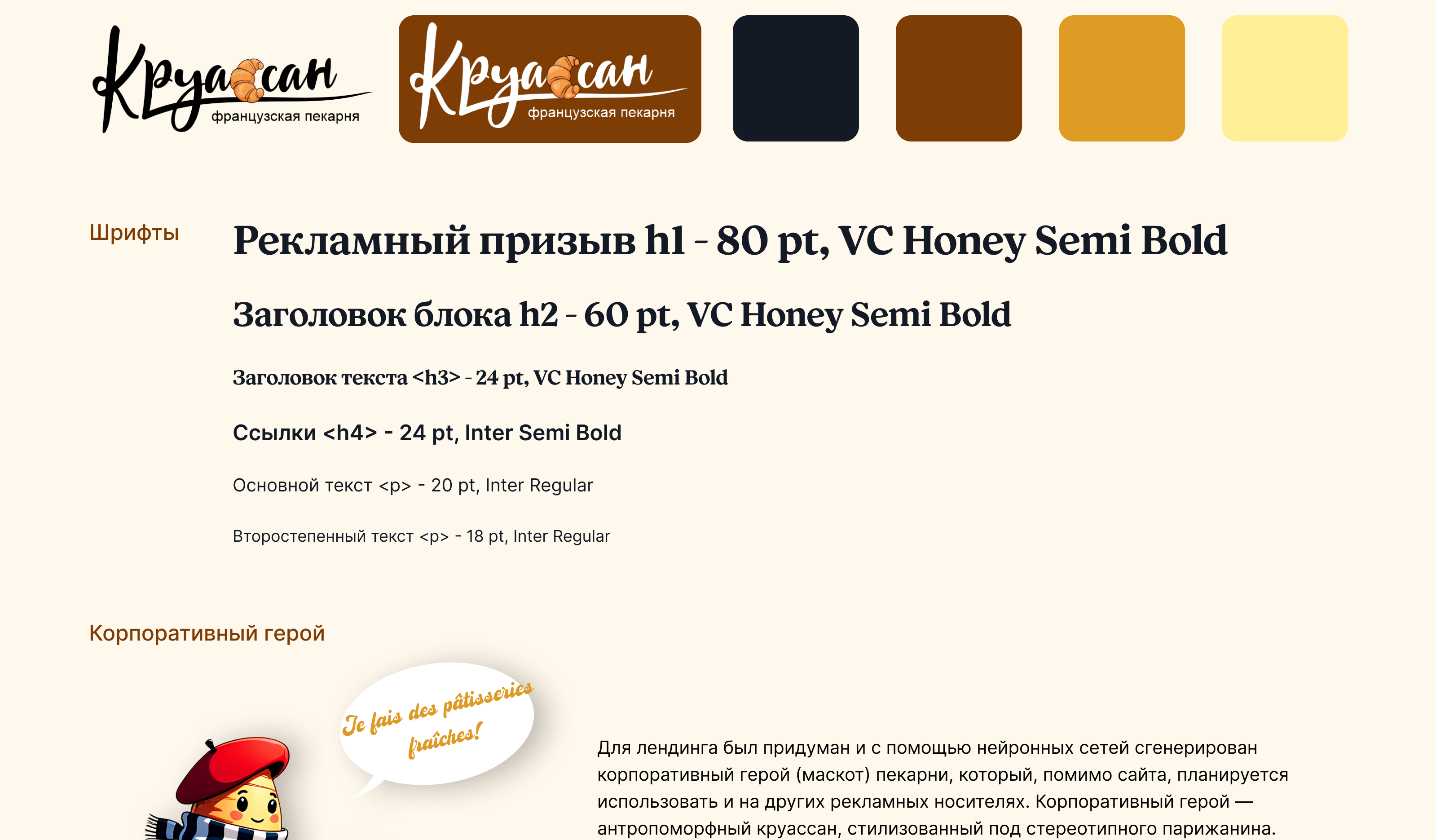 Разработка дизайна лендинга для пекарни — Изображение №5 — Интерфейсы, Брендинг на Dprofile