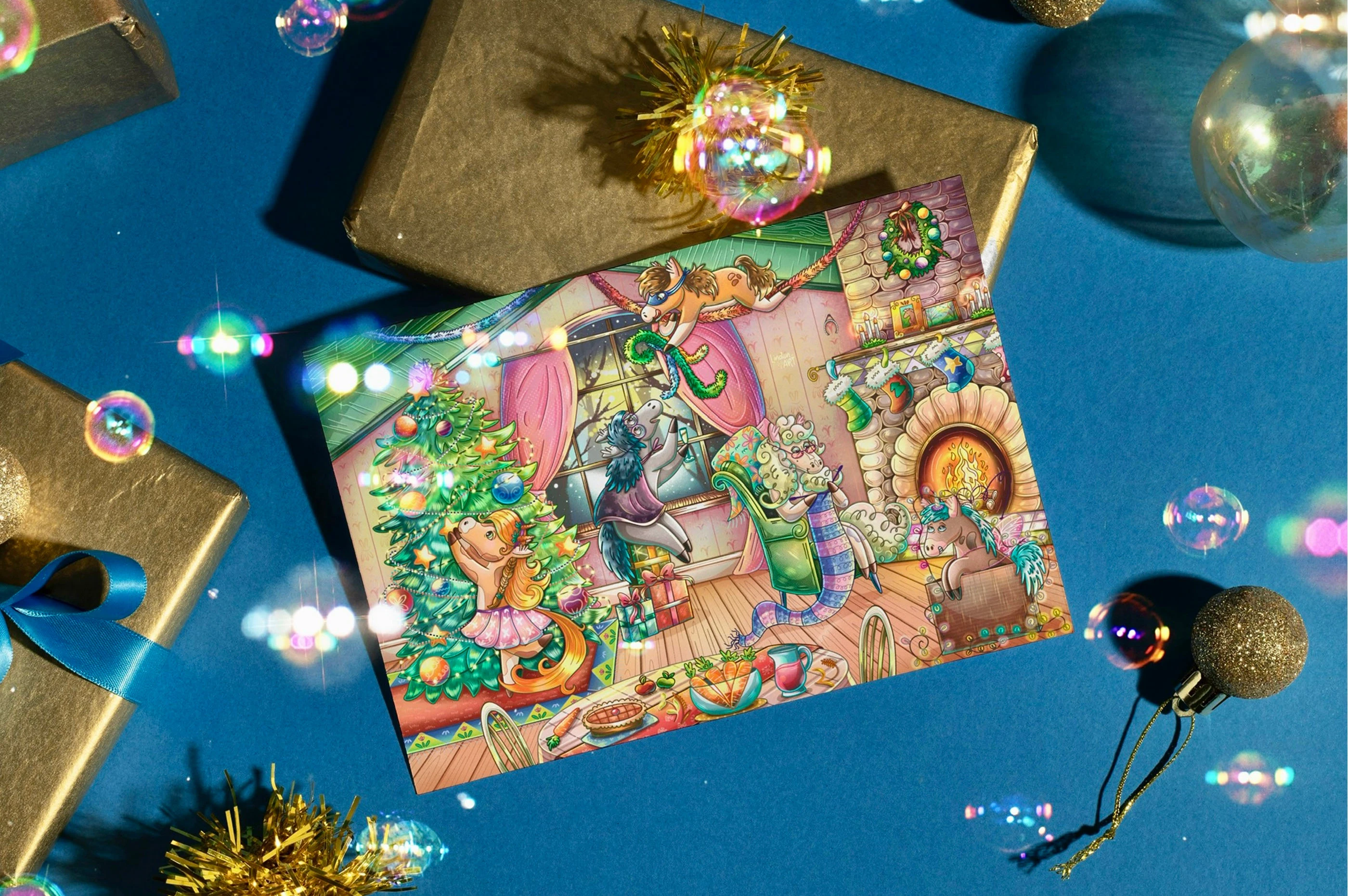 Новогодние открытки — Изображение №1 — Иллюстрация на Dprofile