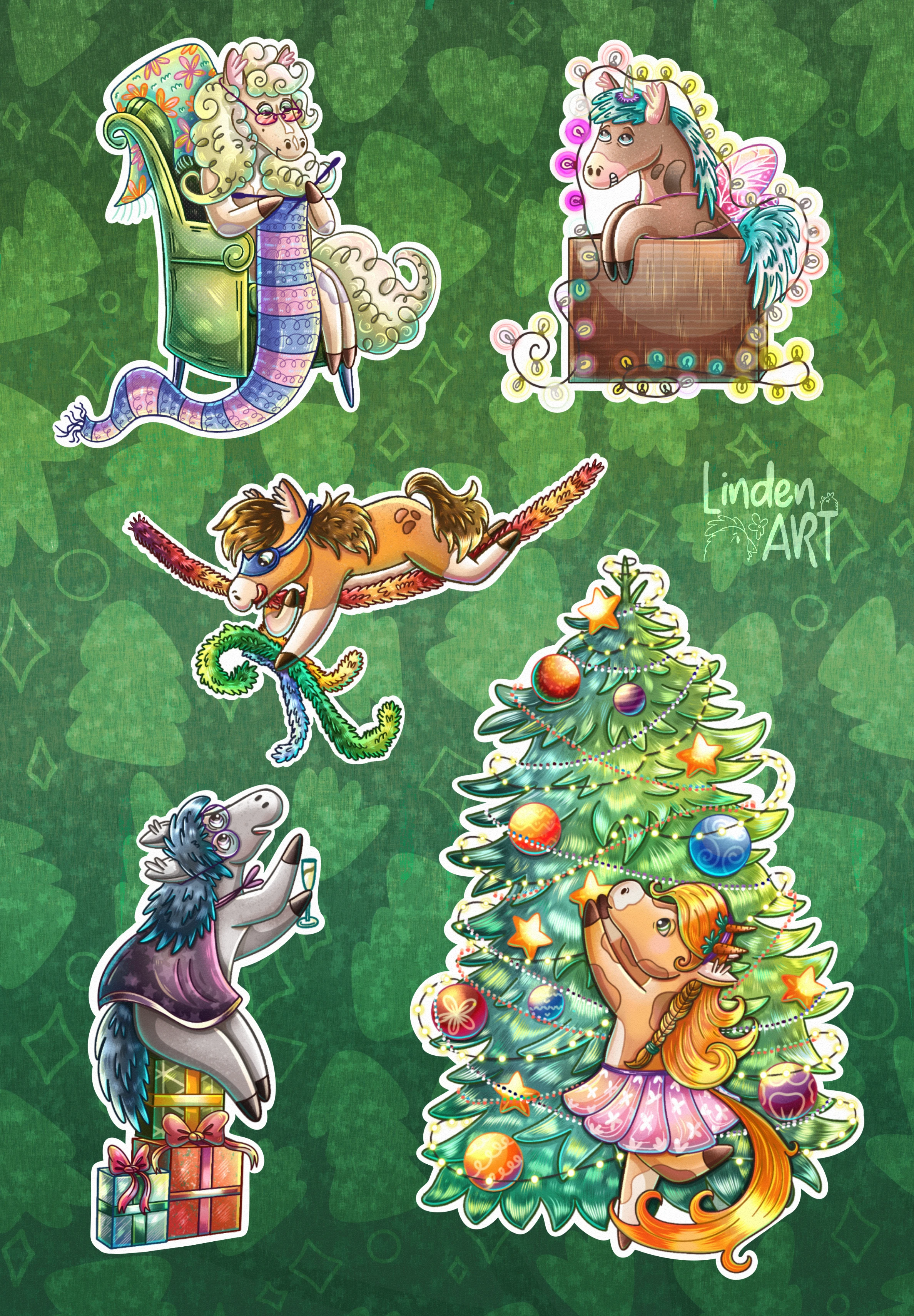 Новогодние открытки — Изображение №4 — Иллюстрация на Dprofile