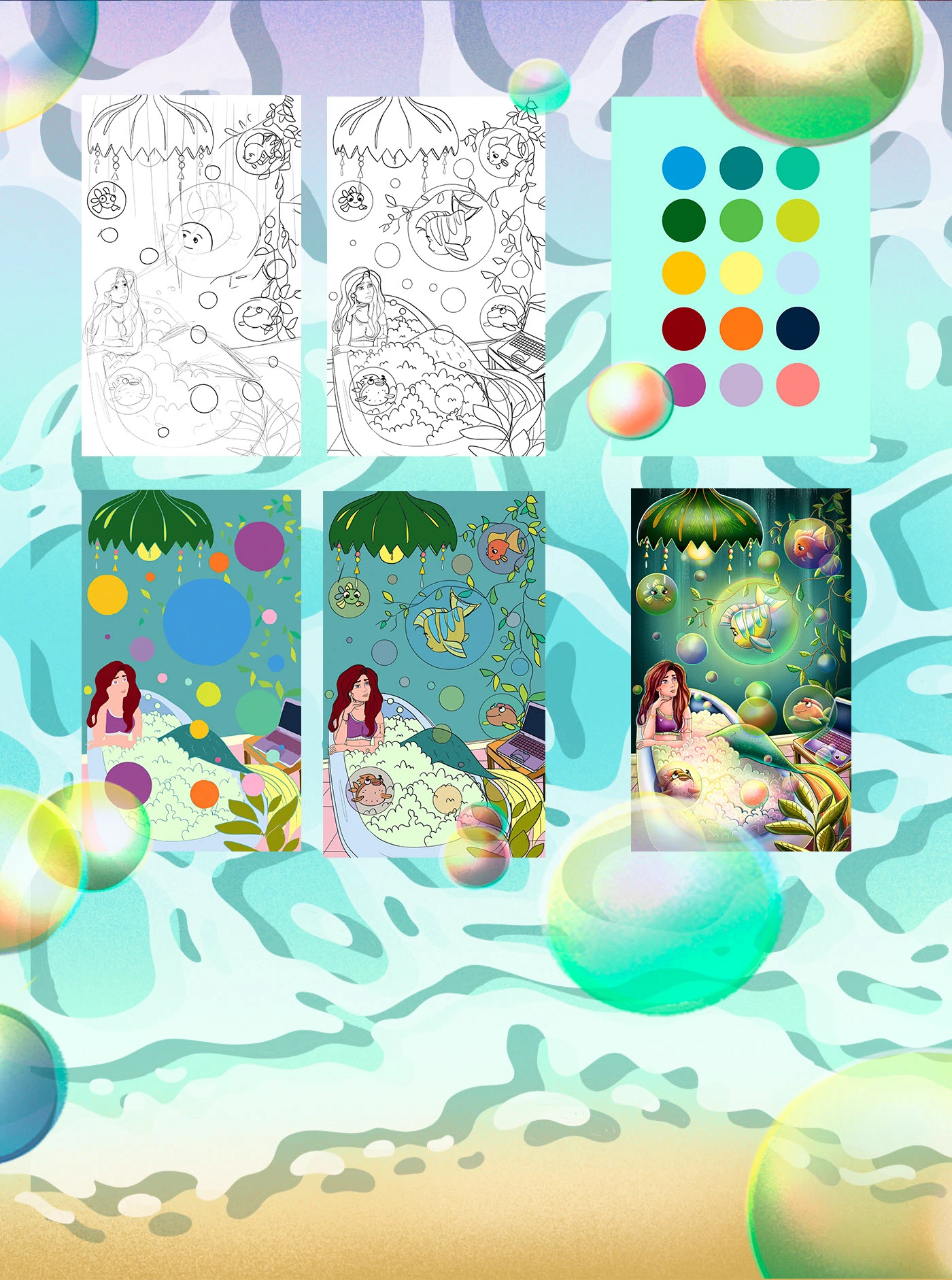 Illustration of the Mermaid — Изображение №3 — Иллюстрация на Dprofile