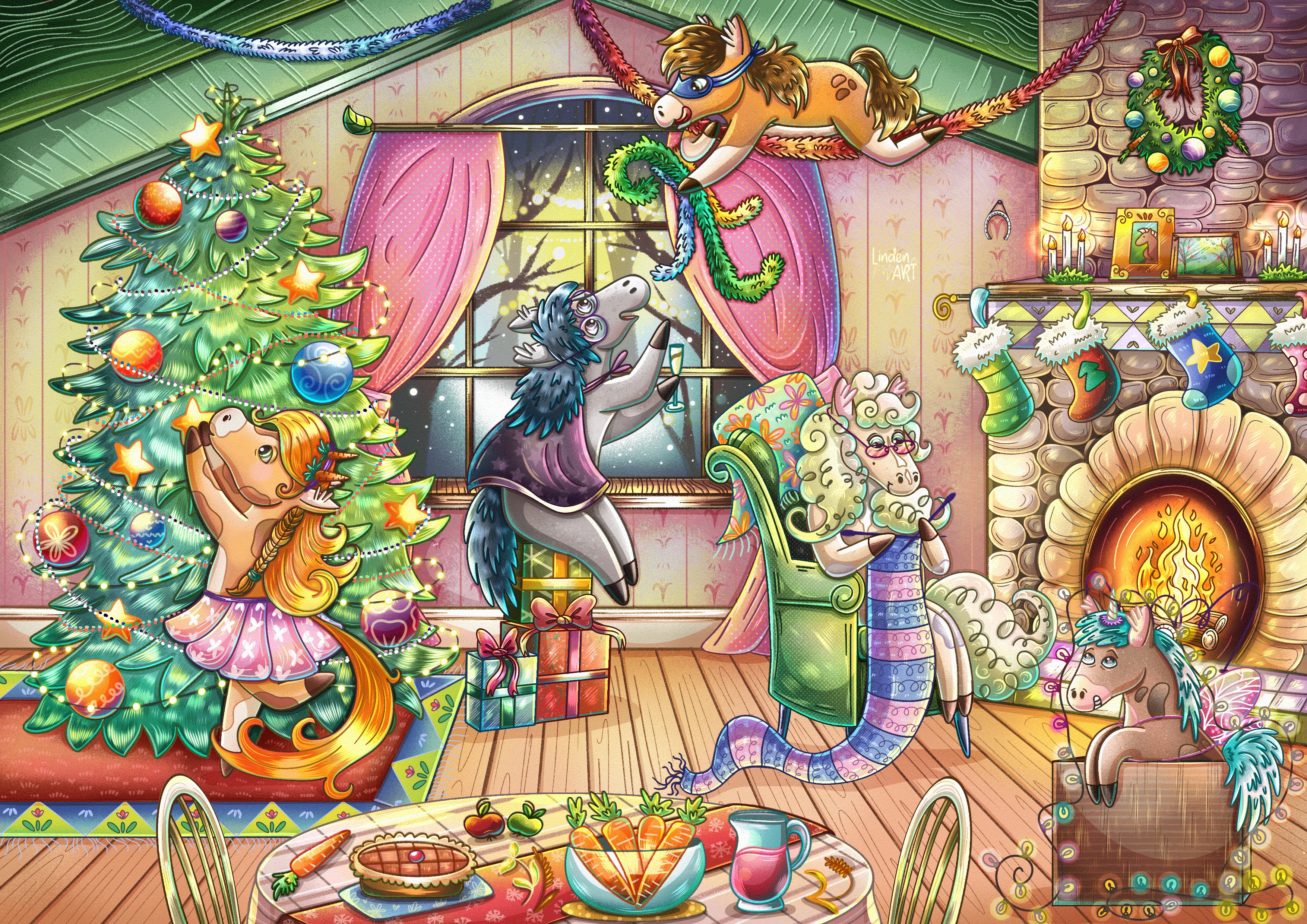 Новогодние открытки — Изображение №2 — Иллюстрация на Dprofile