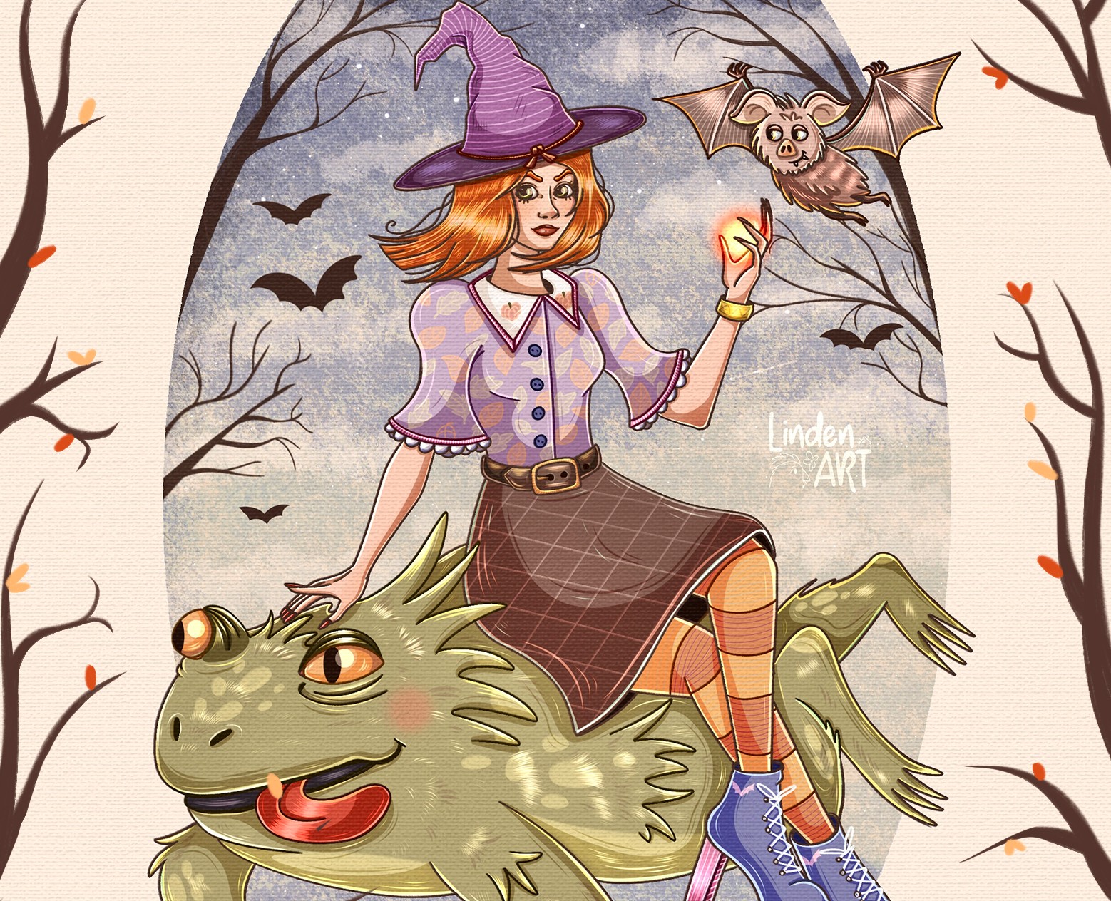 Осенние иллюстрации на Dprofile