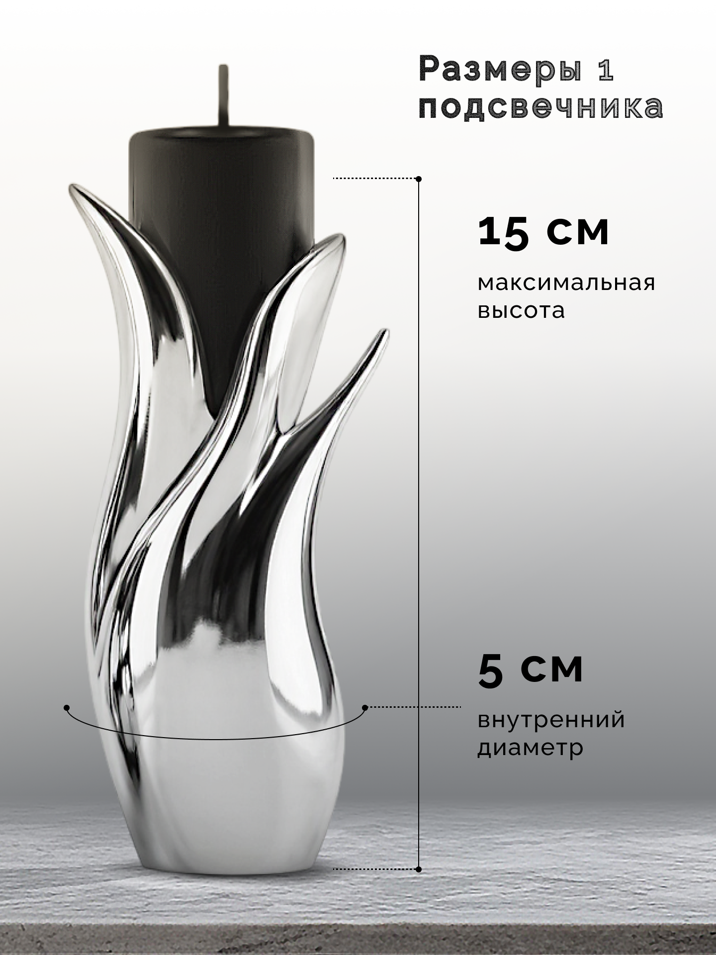 Карточка товара Подсвечник "CHROMA" | Инфографика — Изображение №7 — Графика, Маркетинг на Dprofile