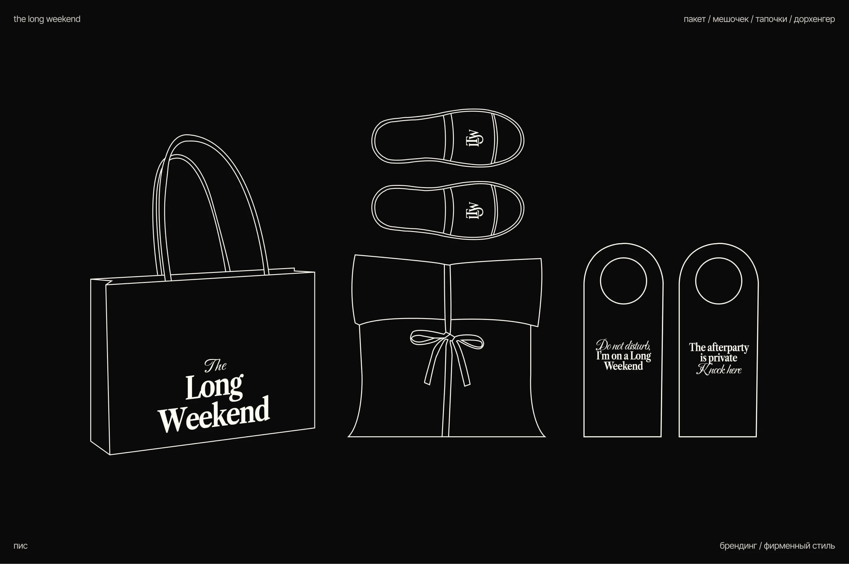 The Long Weekend | брендинг магазина одежды | айдентика — Изображение №24 — Брендинг на Dprofile