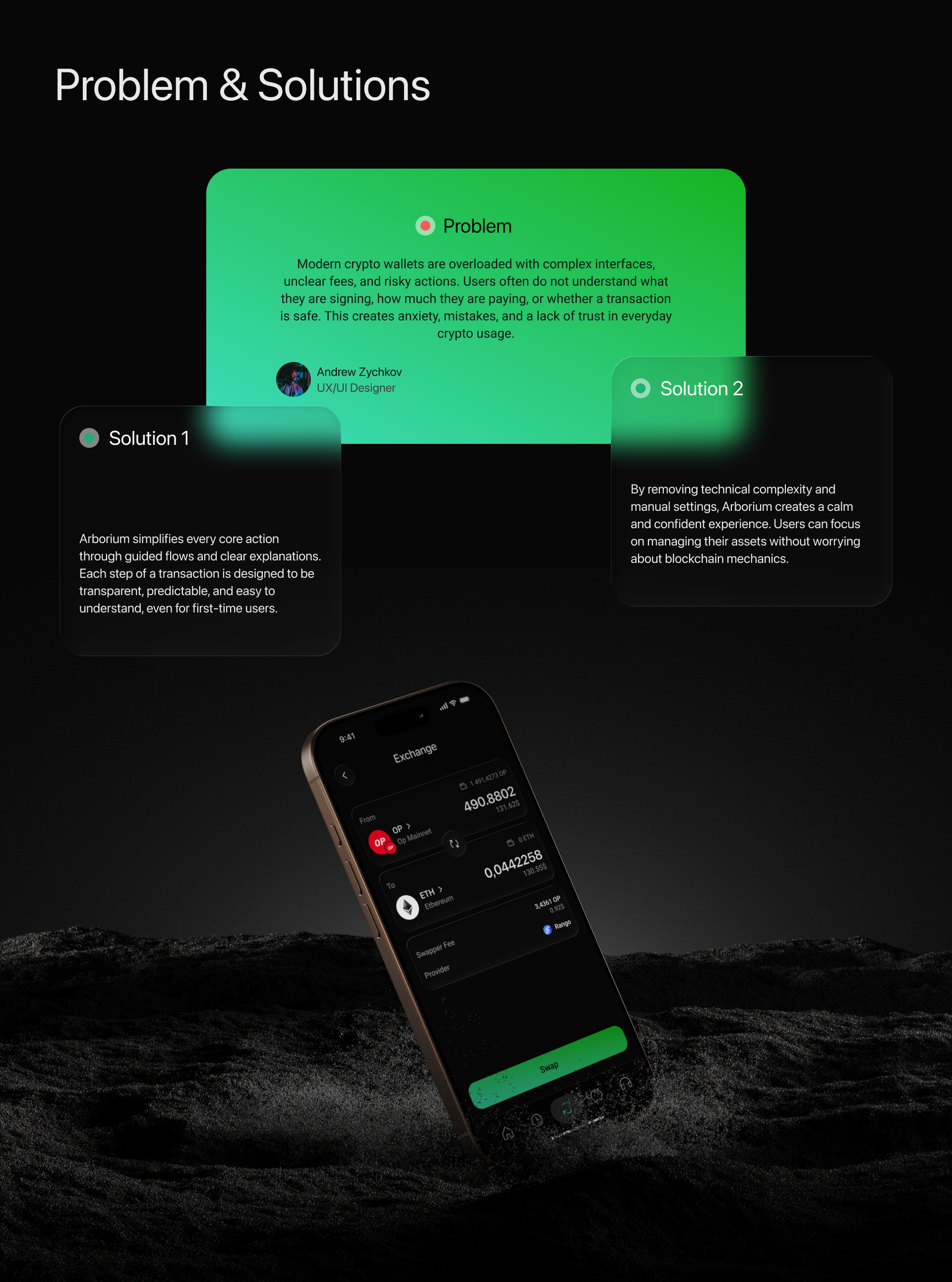 Arborium. AI Crypto Wallet — Изображение №4 — Интерфейсы на Dprofile