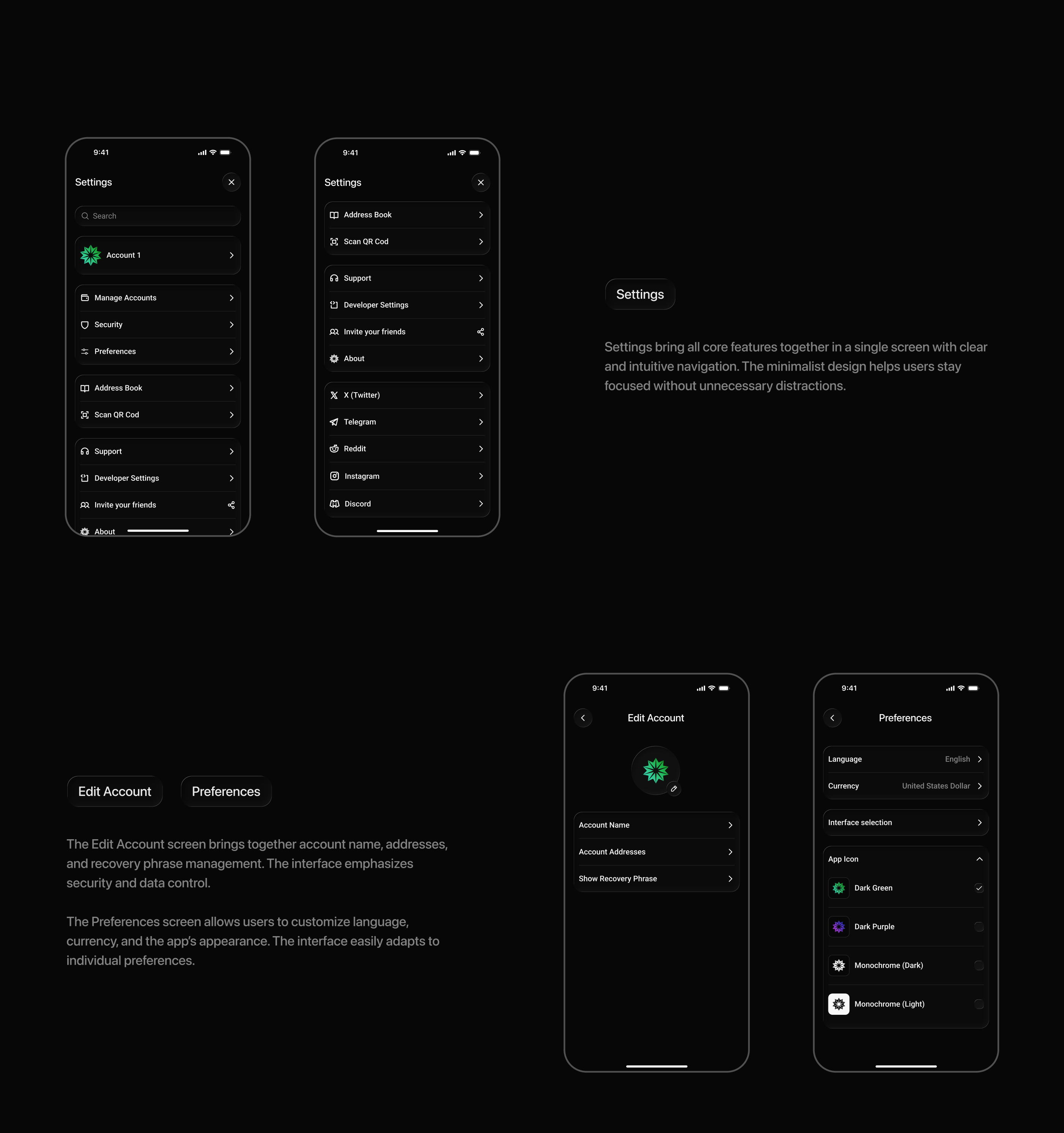 Arborium. AI Crypto Wallet — Изображение №18 — Интерфейсы на Dprofile