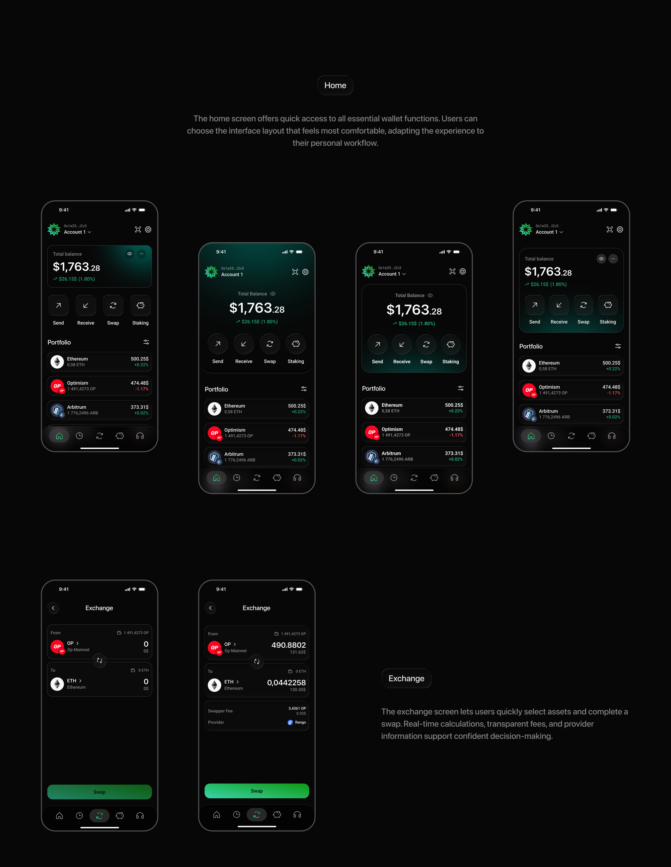 Arborium. AI Crypto Wallet — Изображение №8 — Интерфейсы на Dprofile