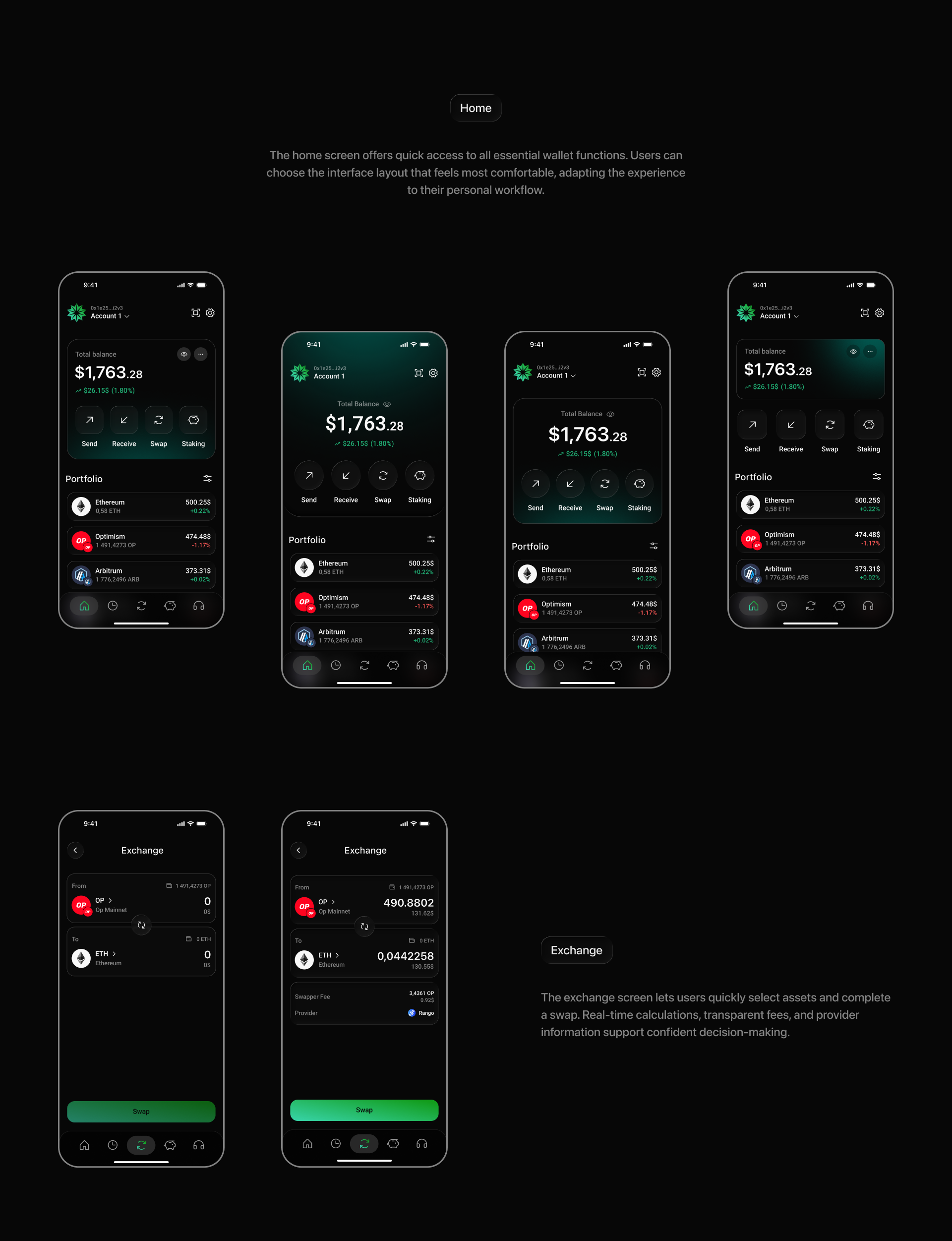 Arborium. AI Crypto Wallet — Изображение №8 — Интерфейсы на Dprofile