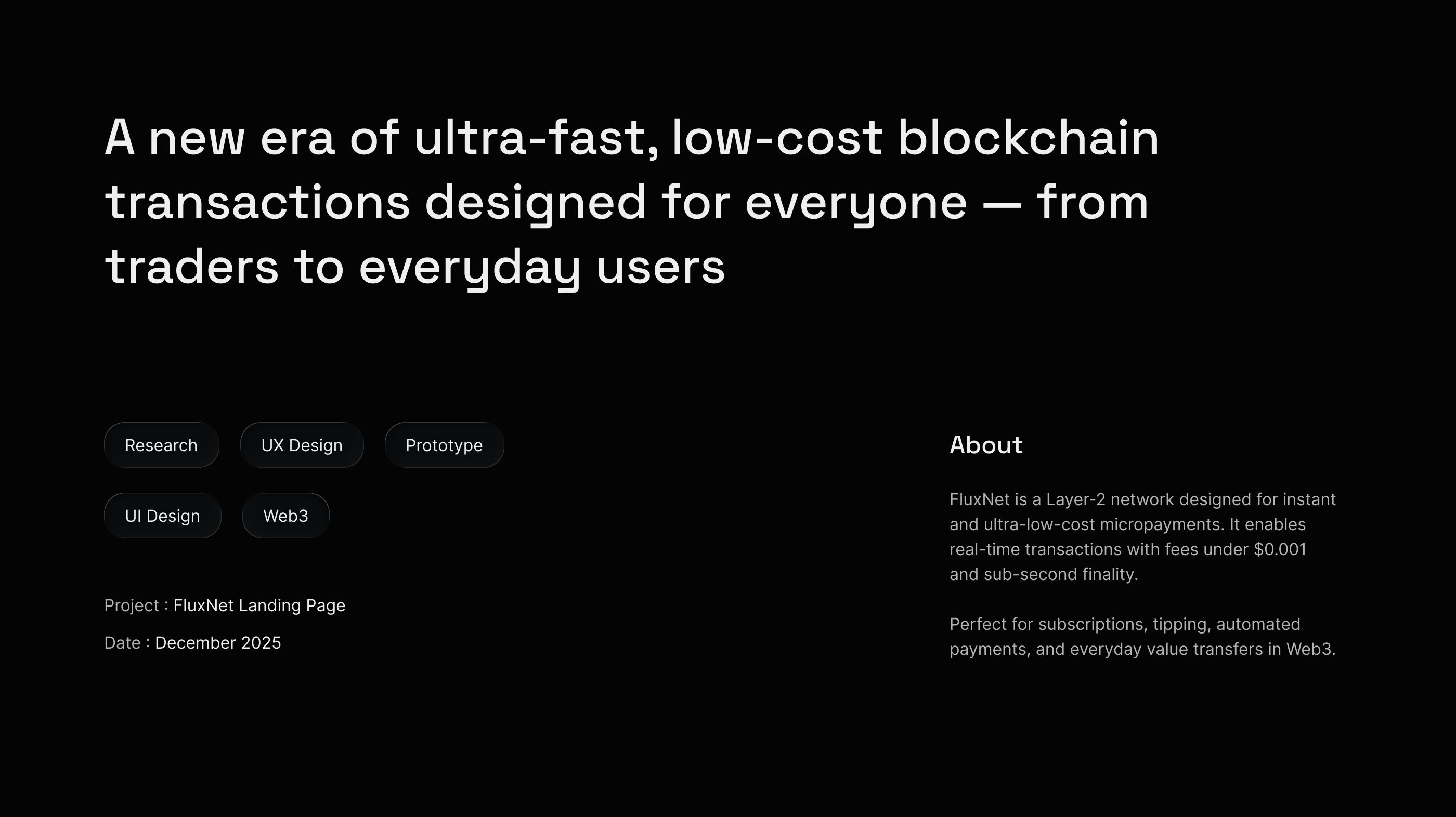 FluxNet — Instant Micropayments for Web3 — Изображение №2 — Интерфейсы на Dprofile