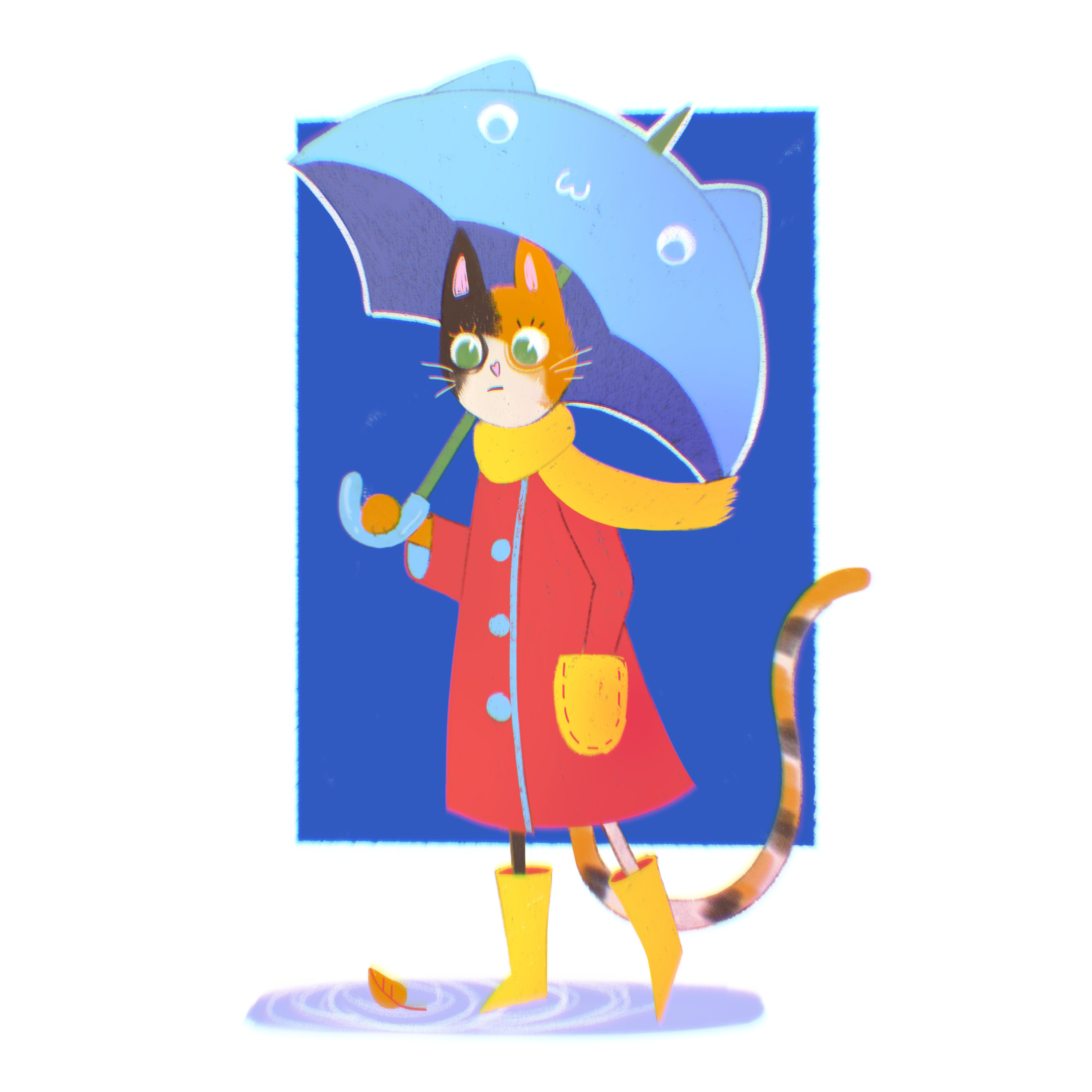 Кот+осень — Изображение №1 — Иллюстрация на Dprofile