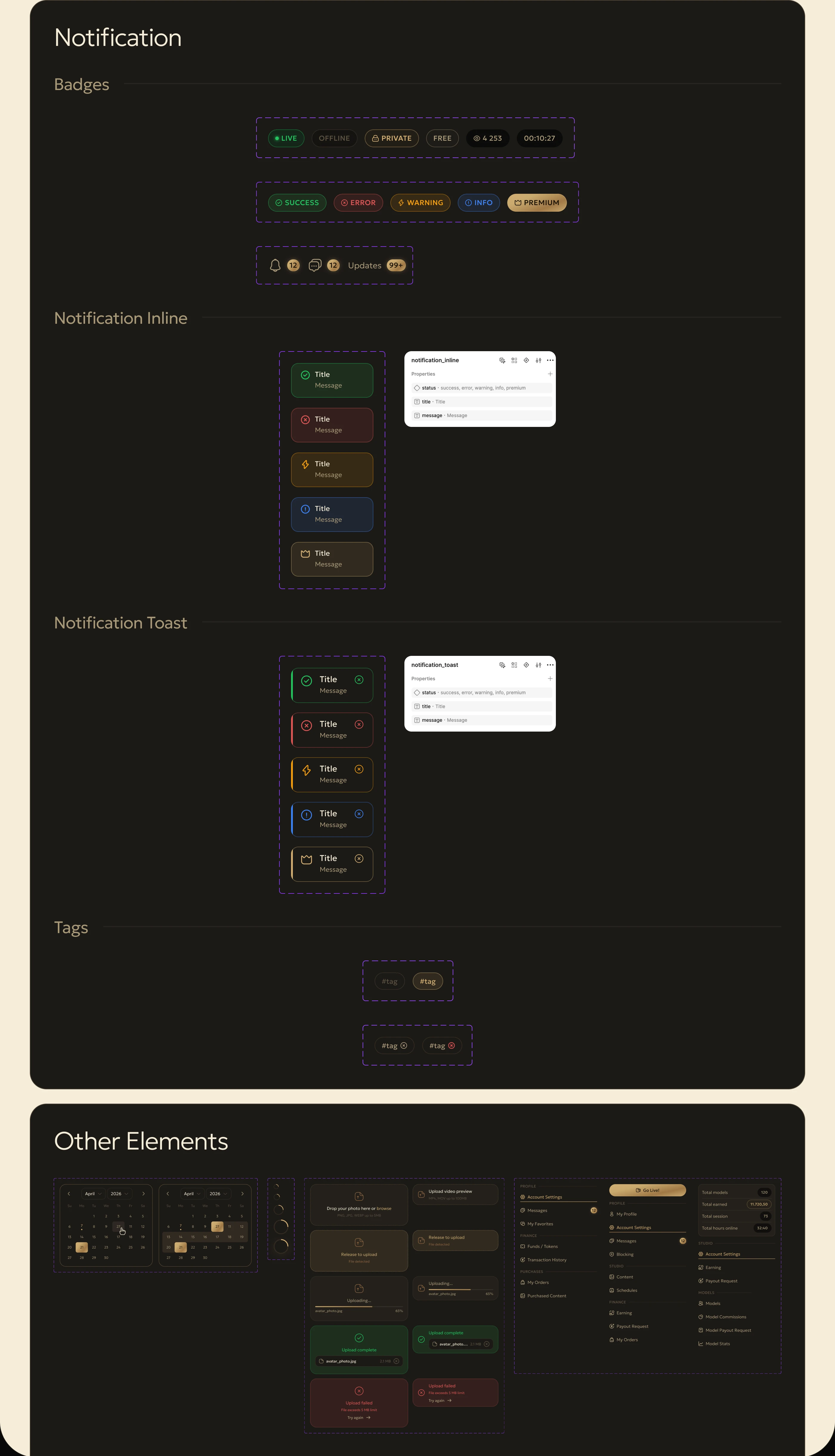 Design System : UI Kit & Component Library — Изображение №6 — Интерфейсы на Dprofile