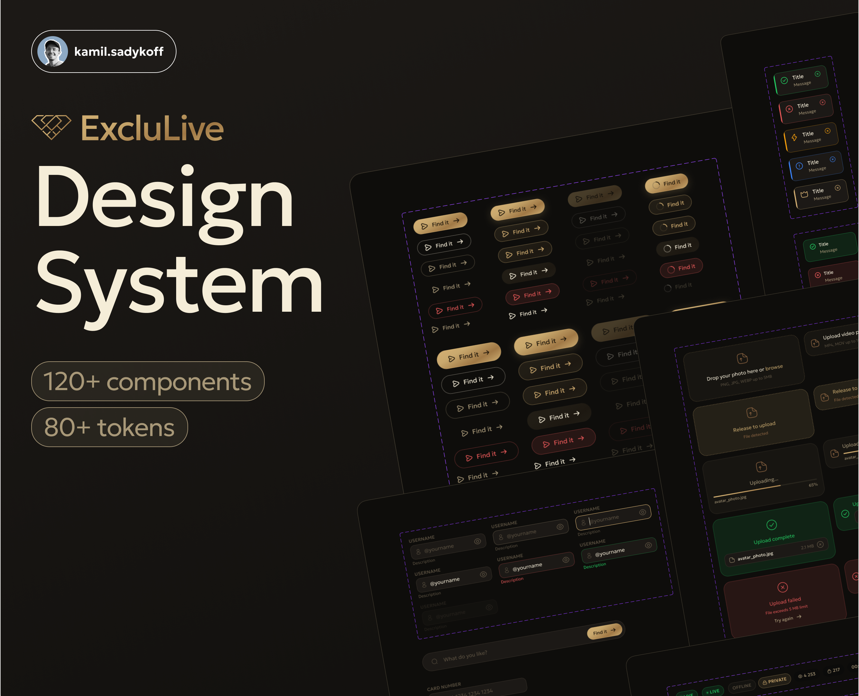 Design System : UI Kit & Component Library — Интерфейсы на Dprofile