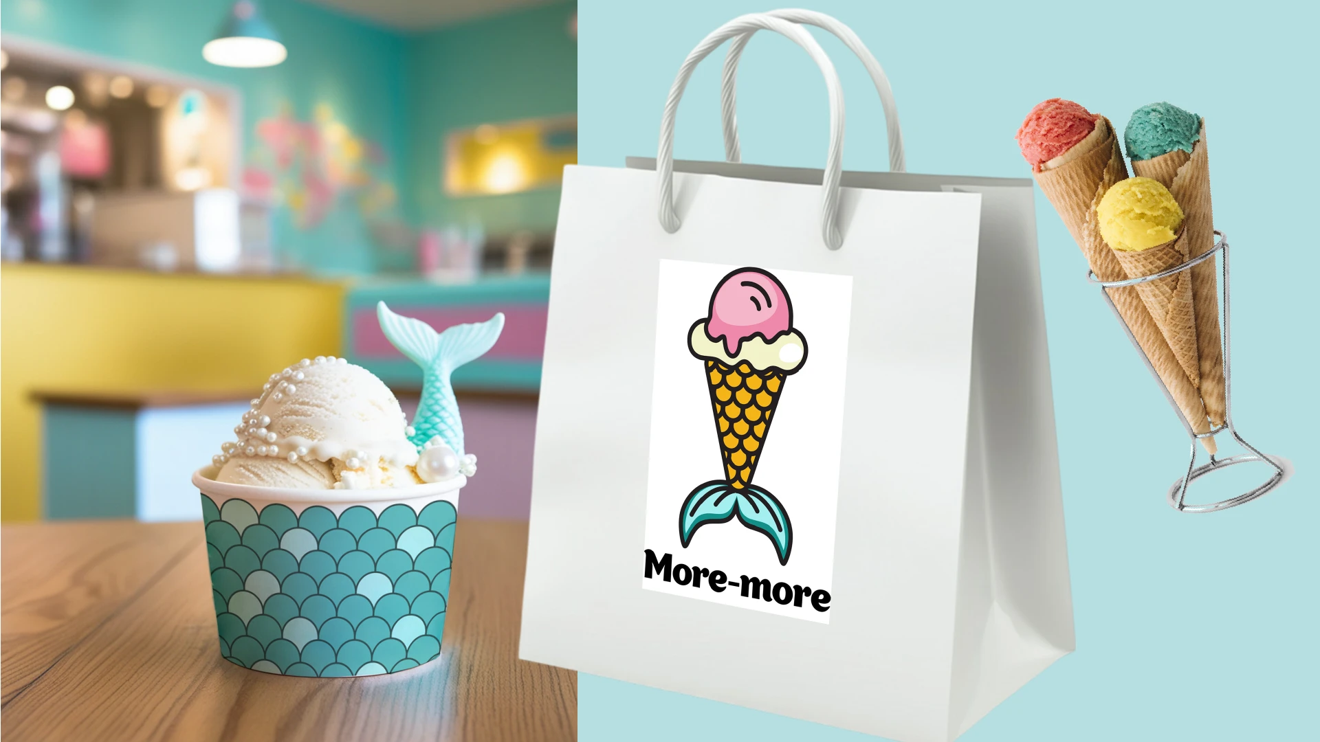 More-more | Кафе морожное / Ice cream cafe — Изображение №11 — Брендинг, Графика на Dprofile