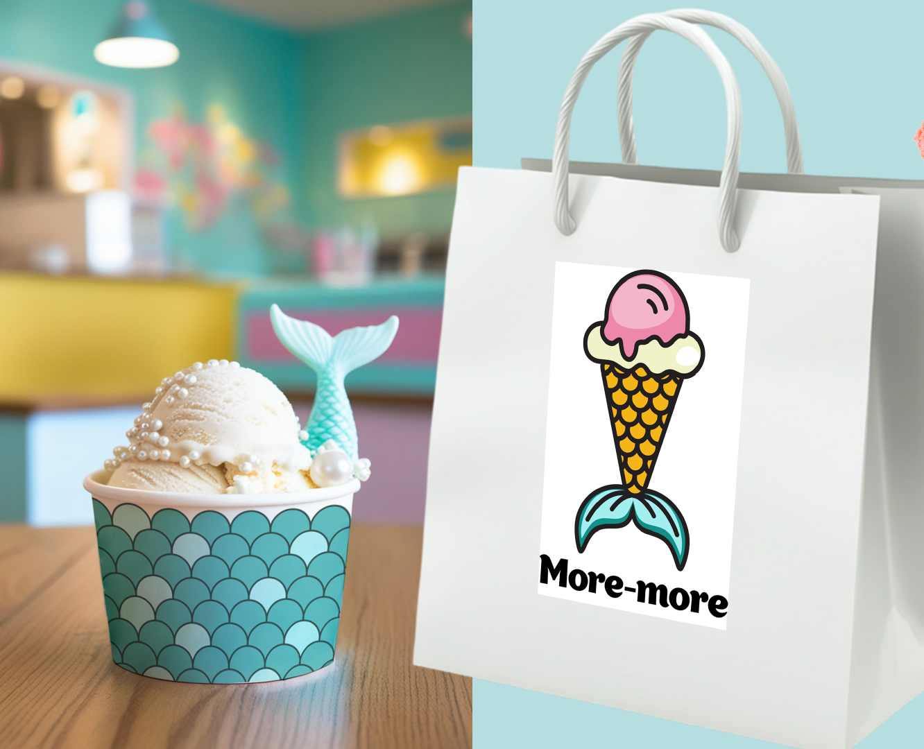 More-more | Кафе морожное / Ice cream cafe — Брендинг, Графика на Dprofile